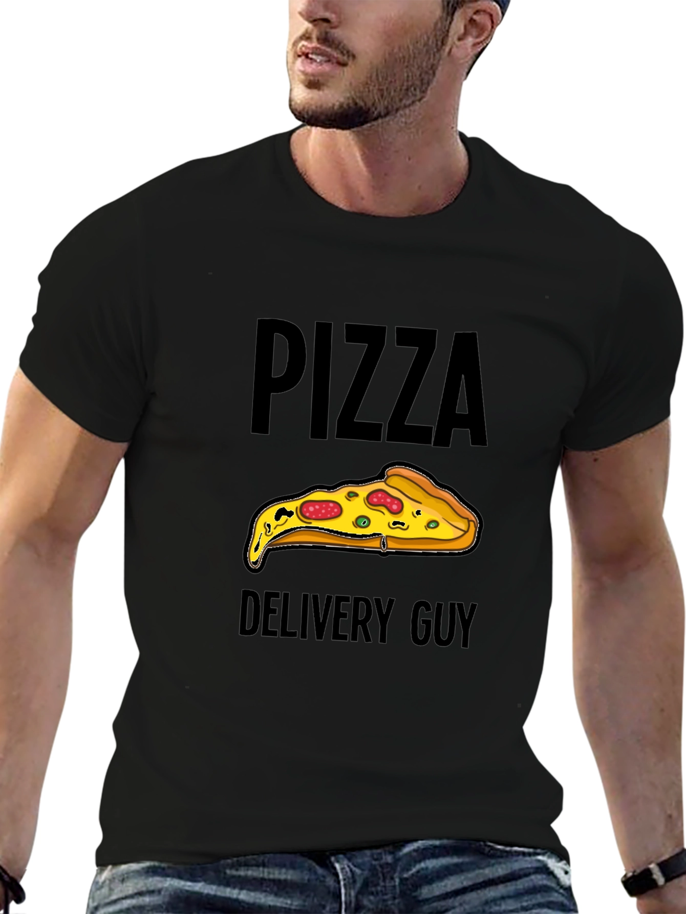 Pizza Delivery Guy Graphic T-Shirt
