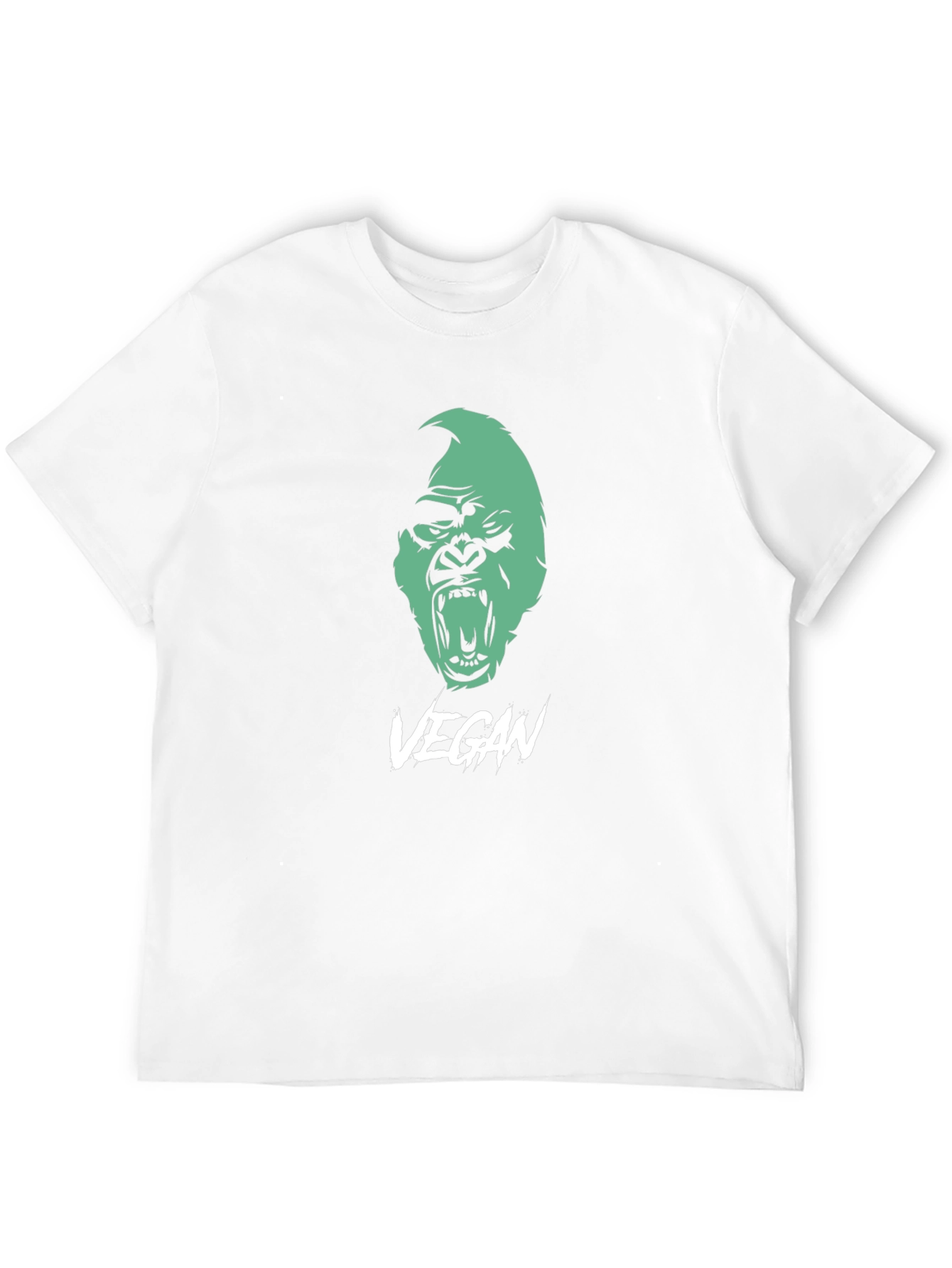 Vegan Gorilla Graphic Tee - Bold Statement Shirt