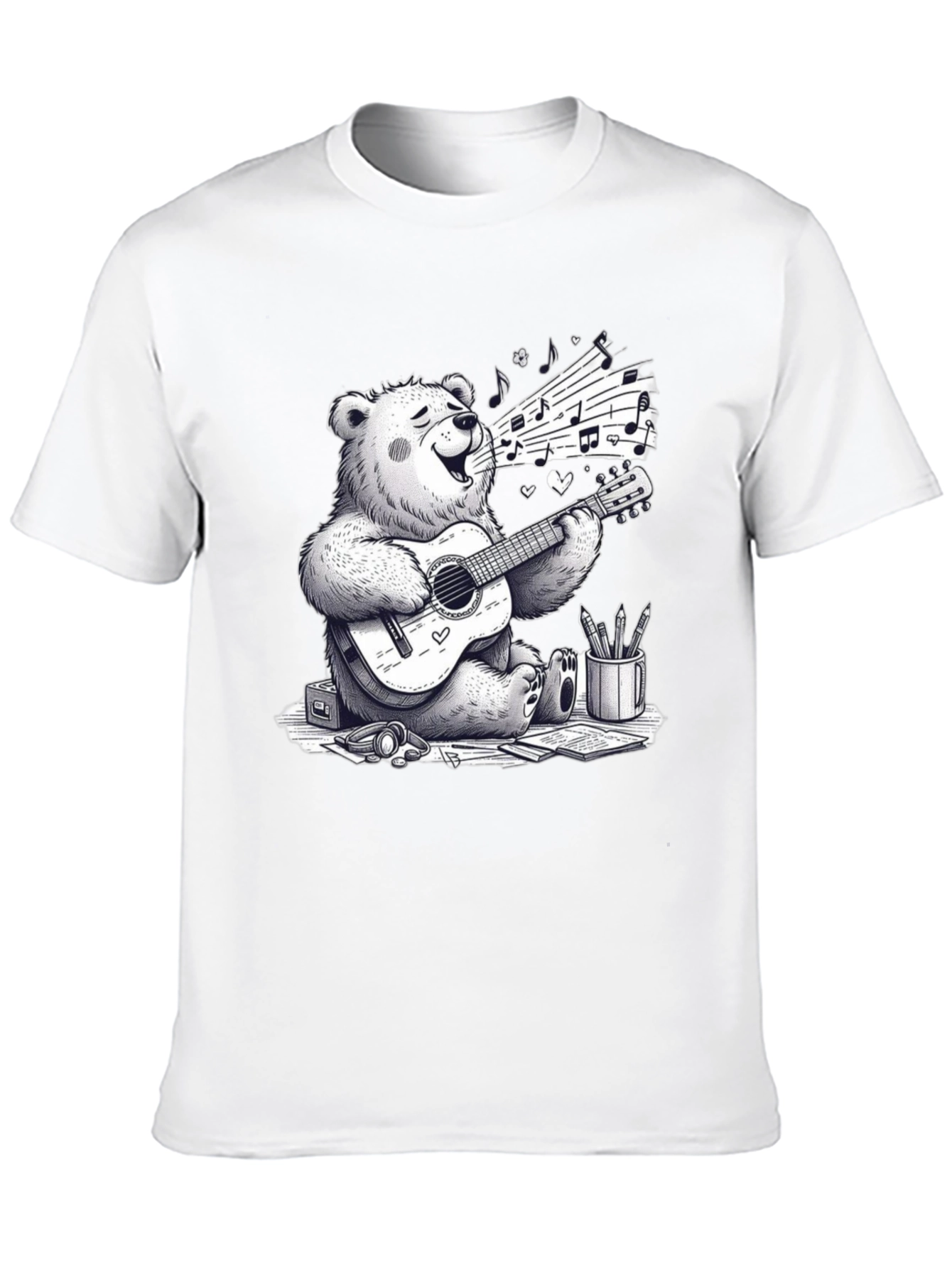 Musical Bear Graphic T-Shirt