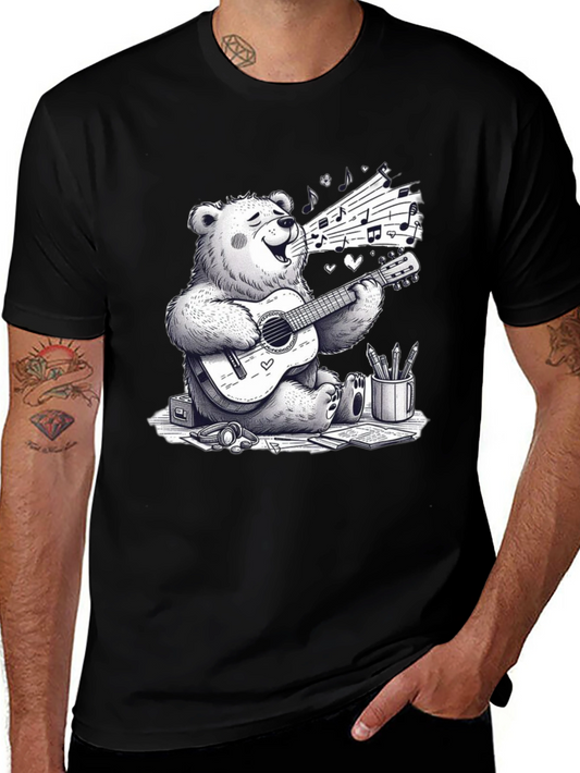 Musical Bear Graphic T-Shirt