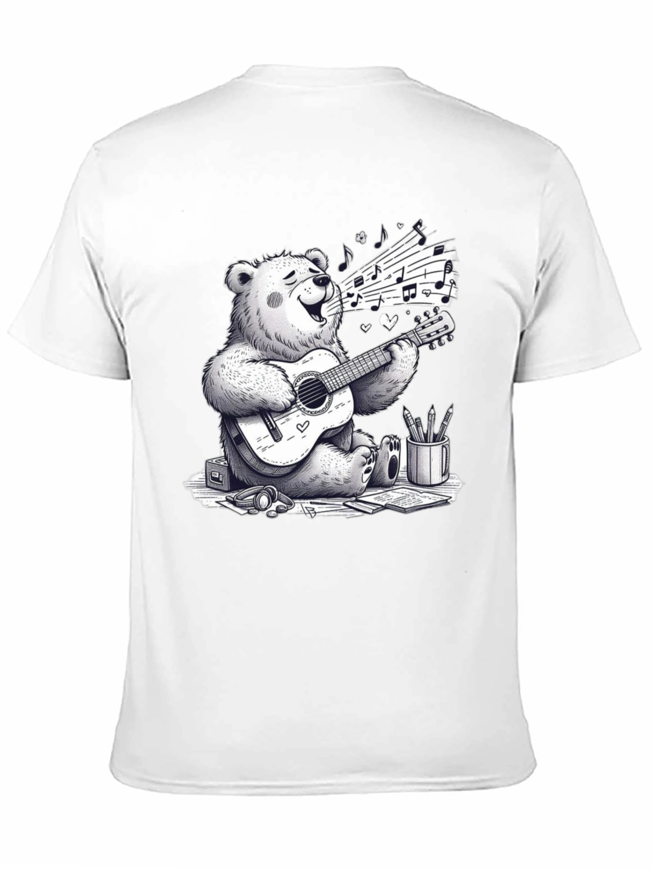 Musical Bear Graphic T-Shirt