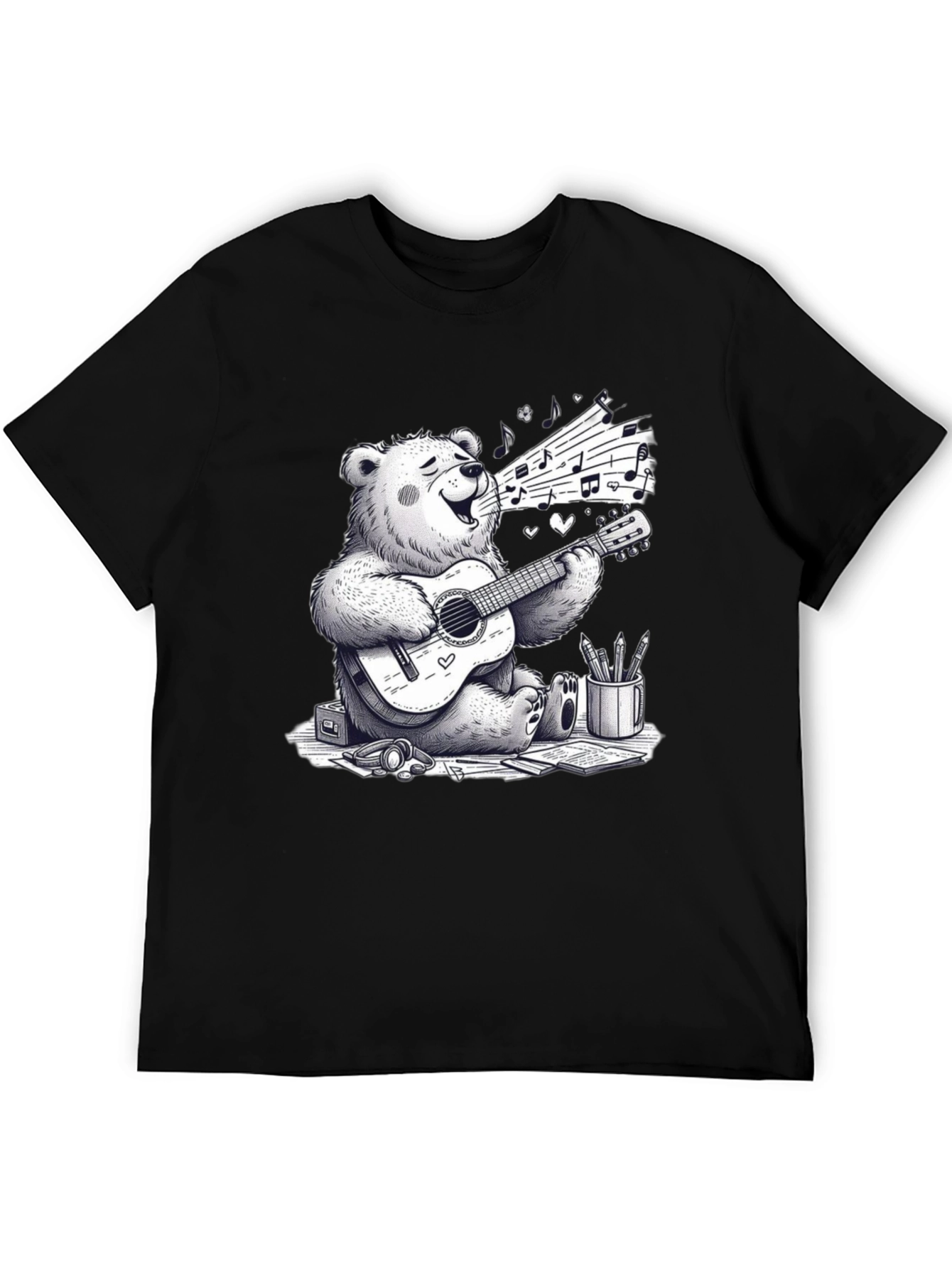 Musical Bear Graphic T-Shirt