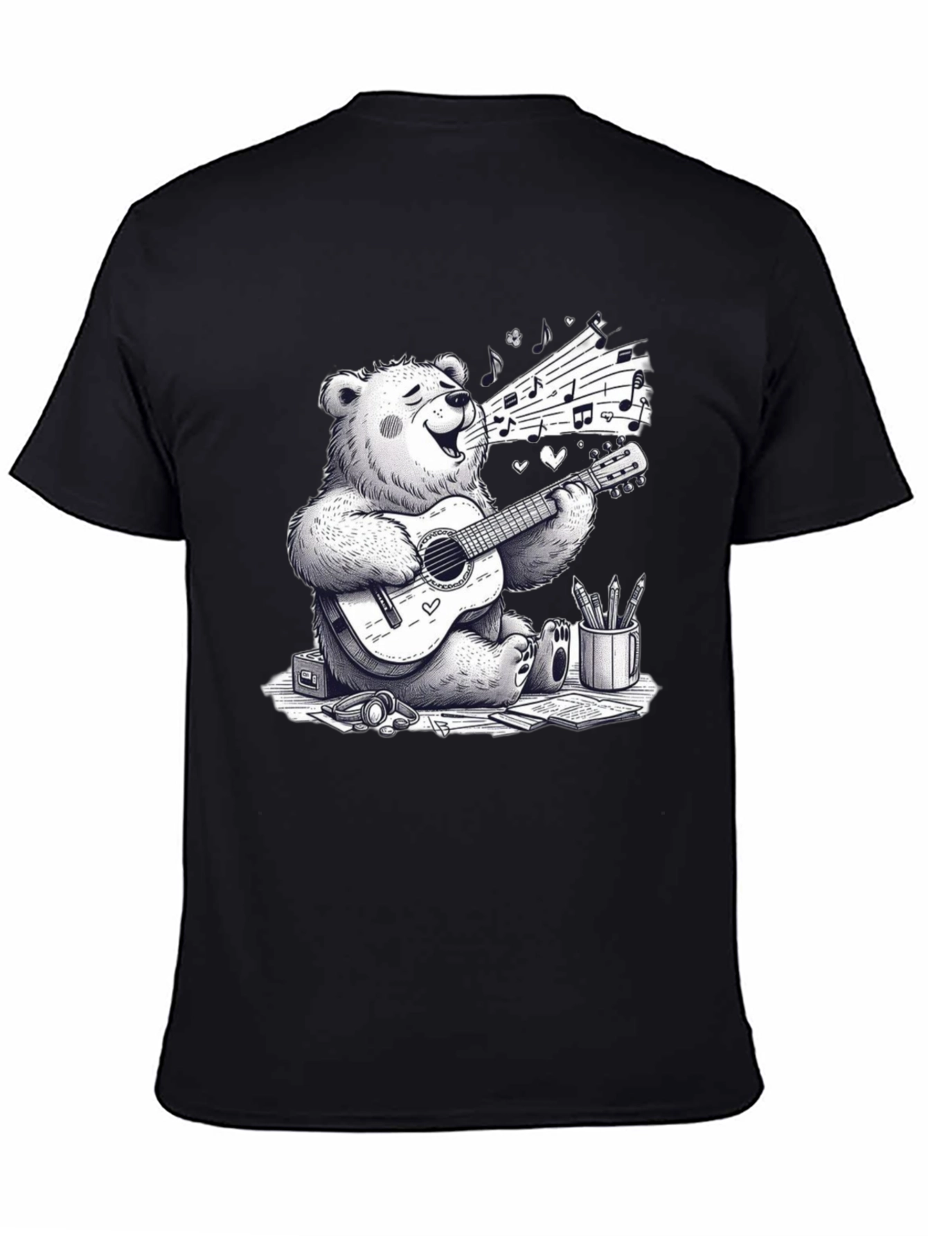 Musical Bear Graphic T-Shirt
