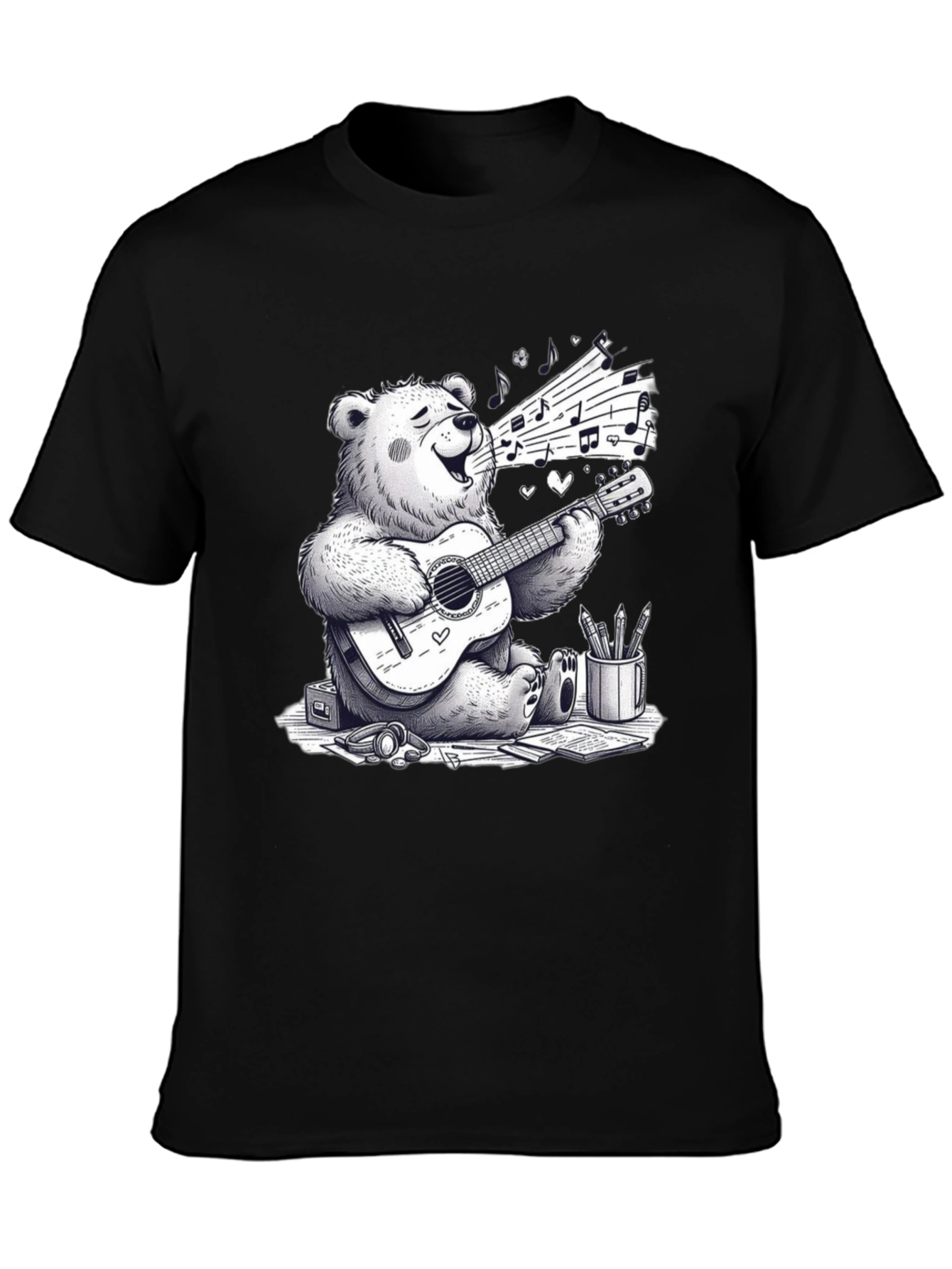 Musical Bear Graphic T-Shirt