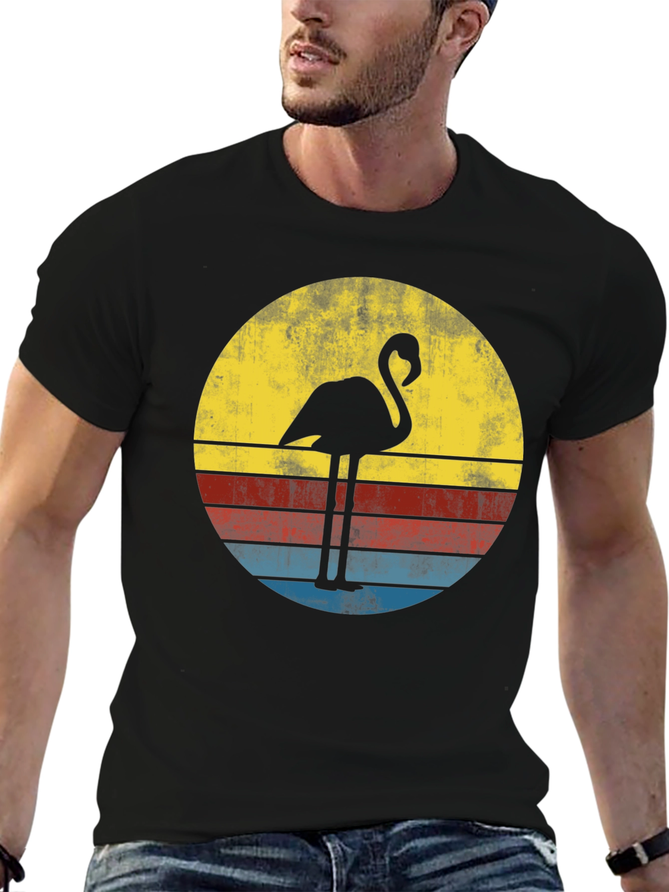 Retro Flamingo Graphic Tee