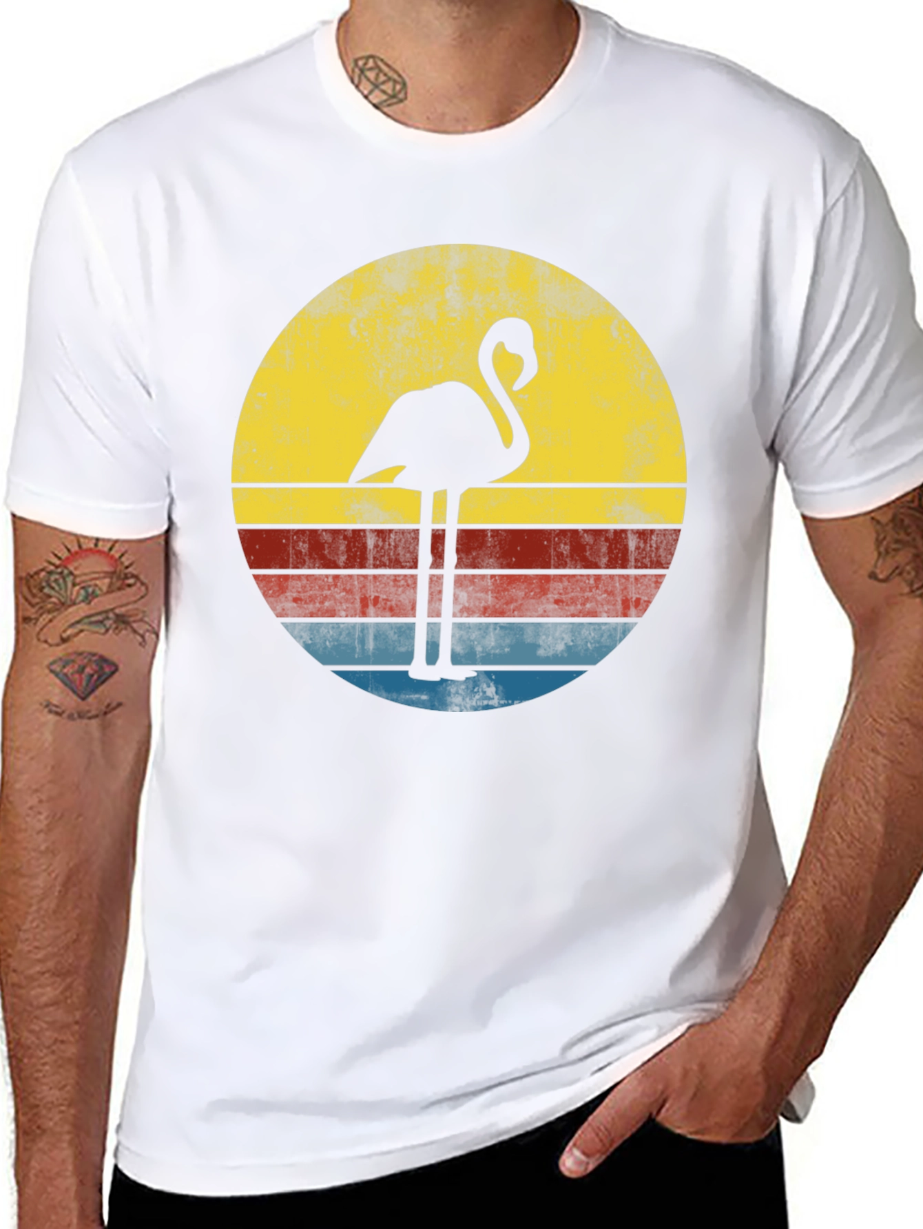 Retro Flamingo Graphic Tee