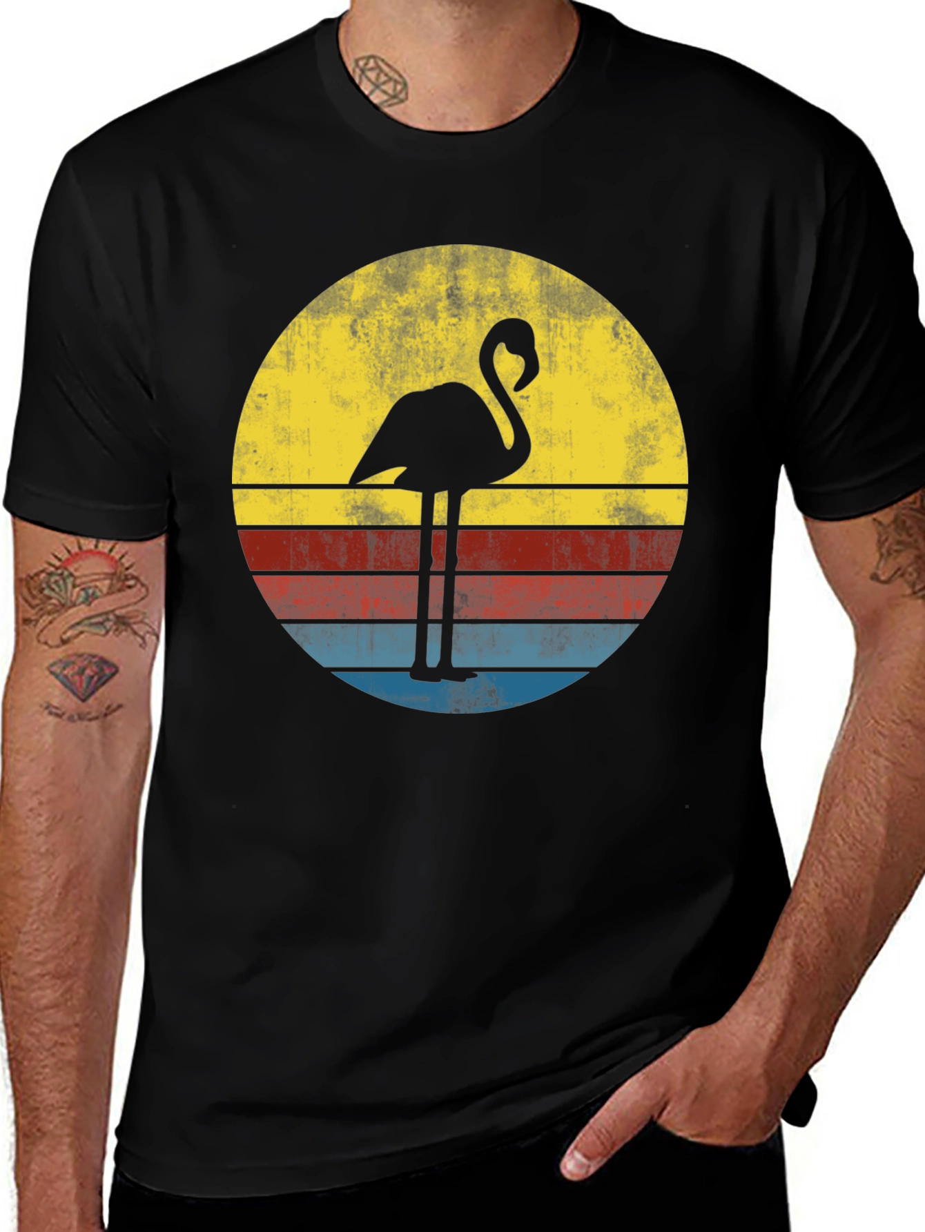 Retro Flamingo Graphic Tee