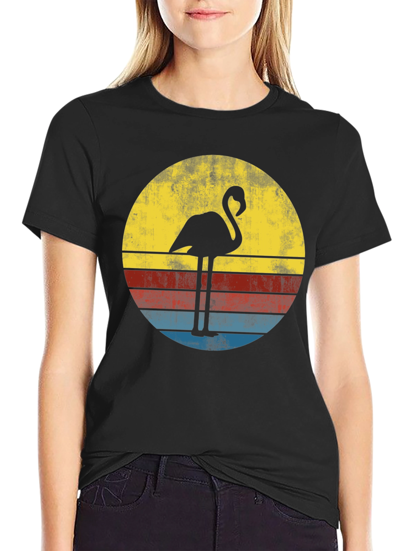 Retro Flamingo Graphic Tee