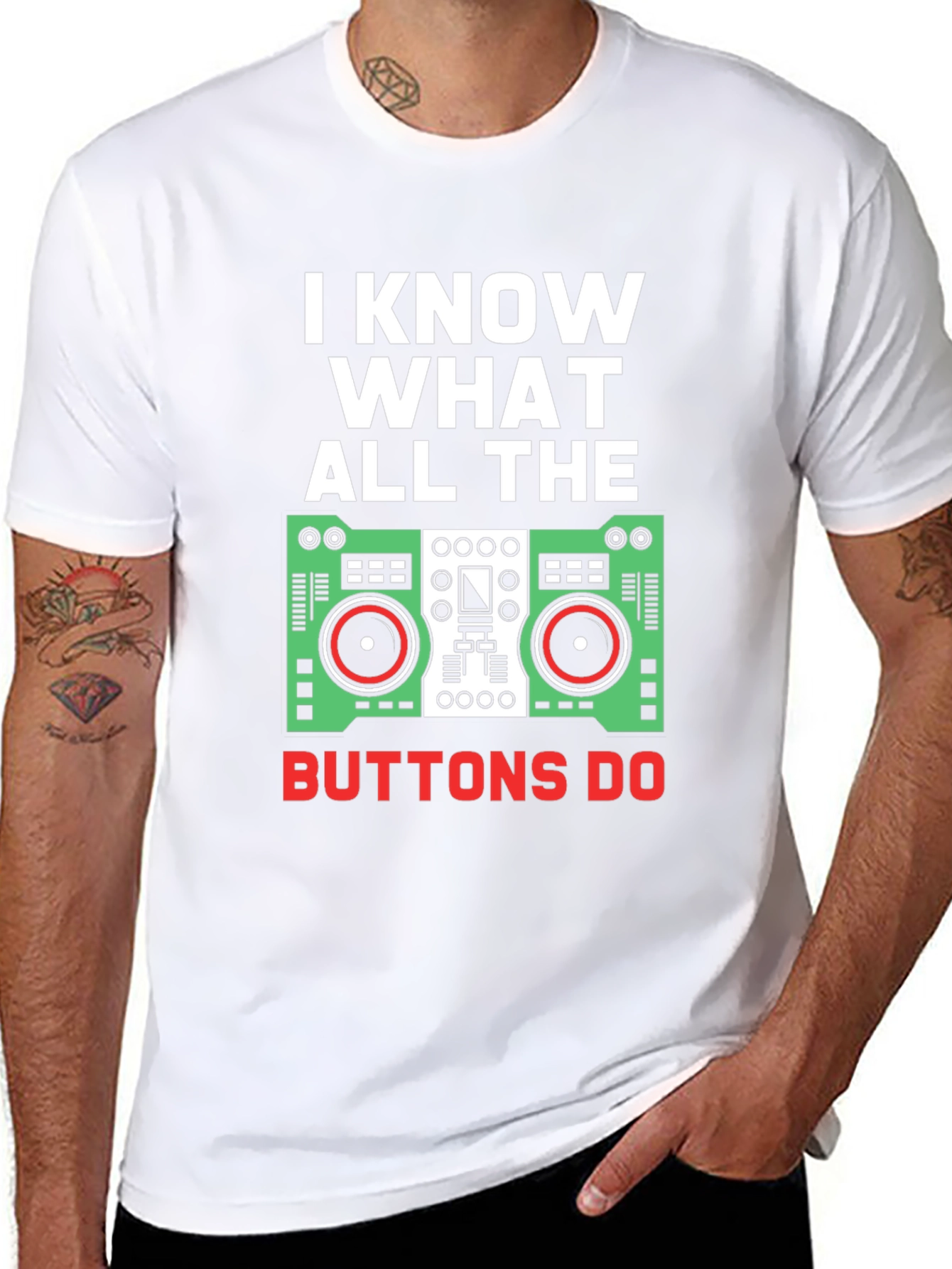 I Know What All The Buttons Do Graphic Tee