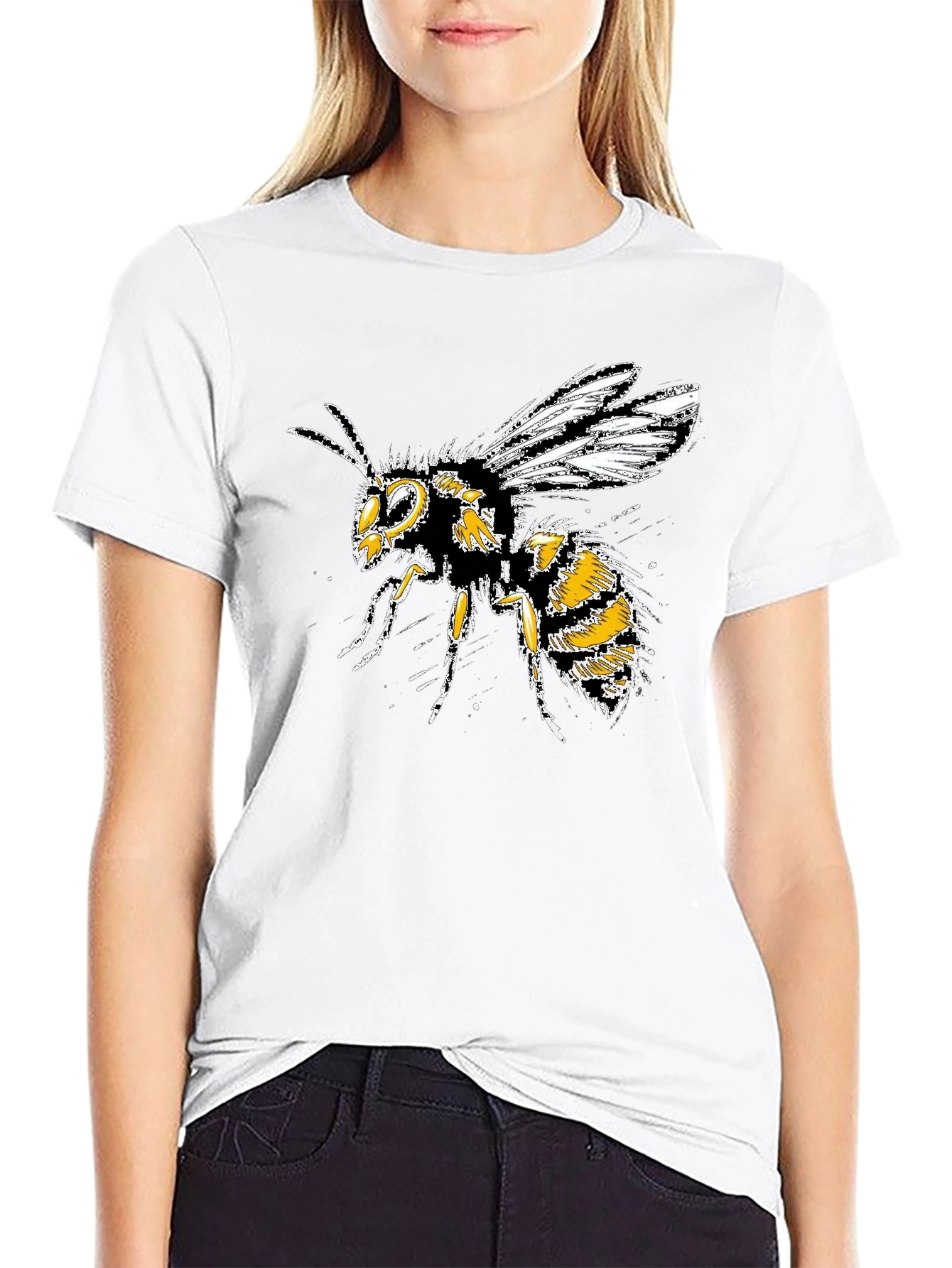 Bold Bee Graphic Tee - Stylish Insect Design