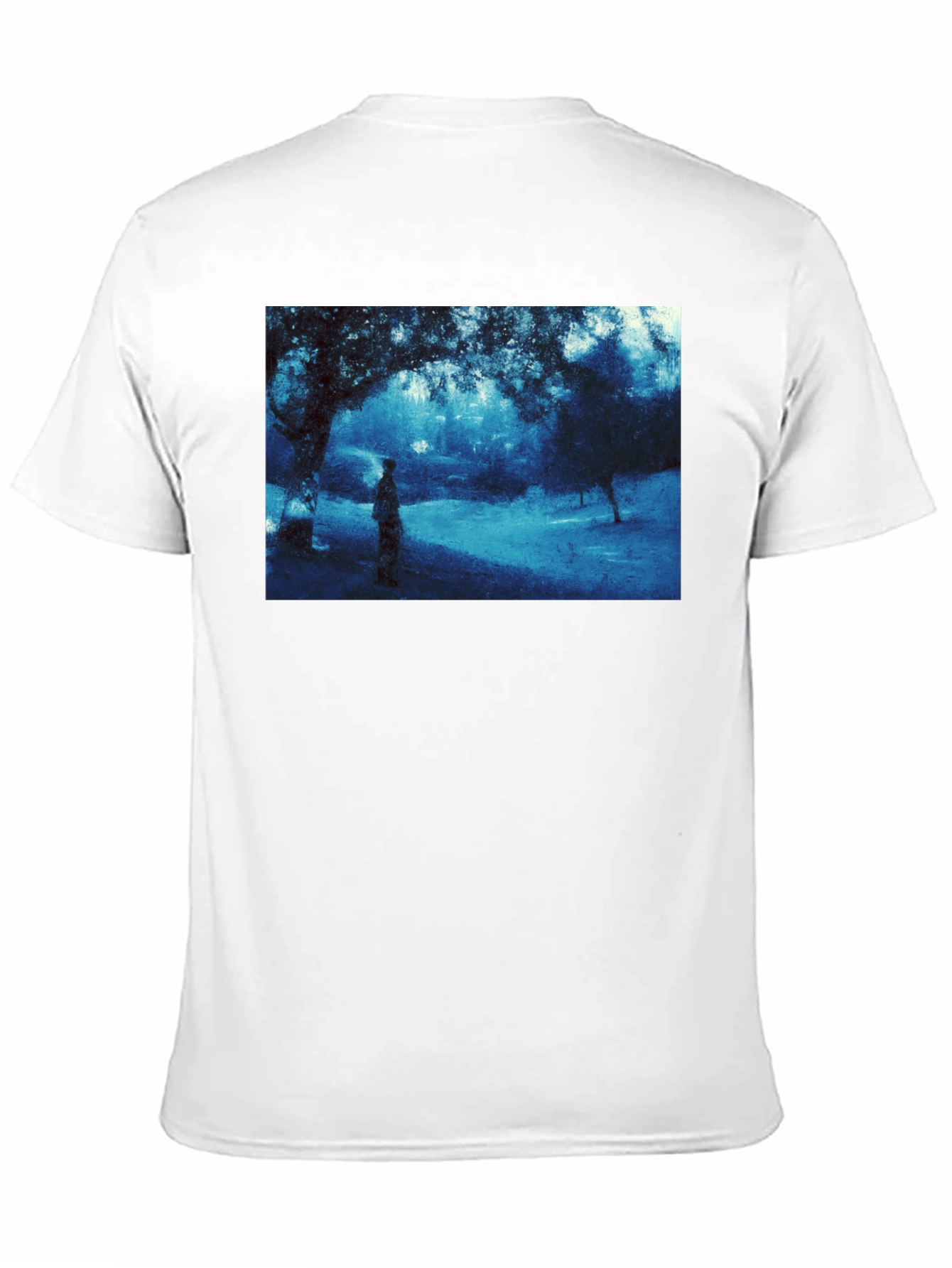 Mystic Nightscape Graphic Tee - Soft Cotton Black Shirt