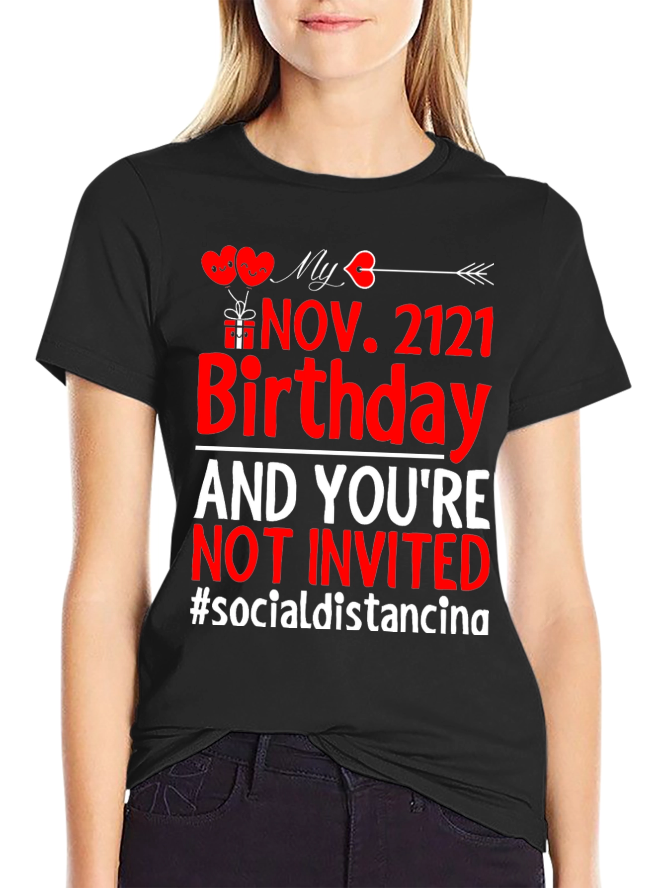 Social Distancing Birthday T-Shirt