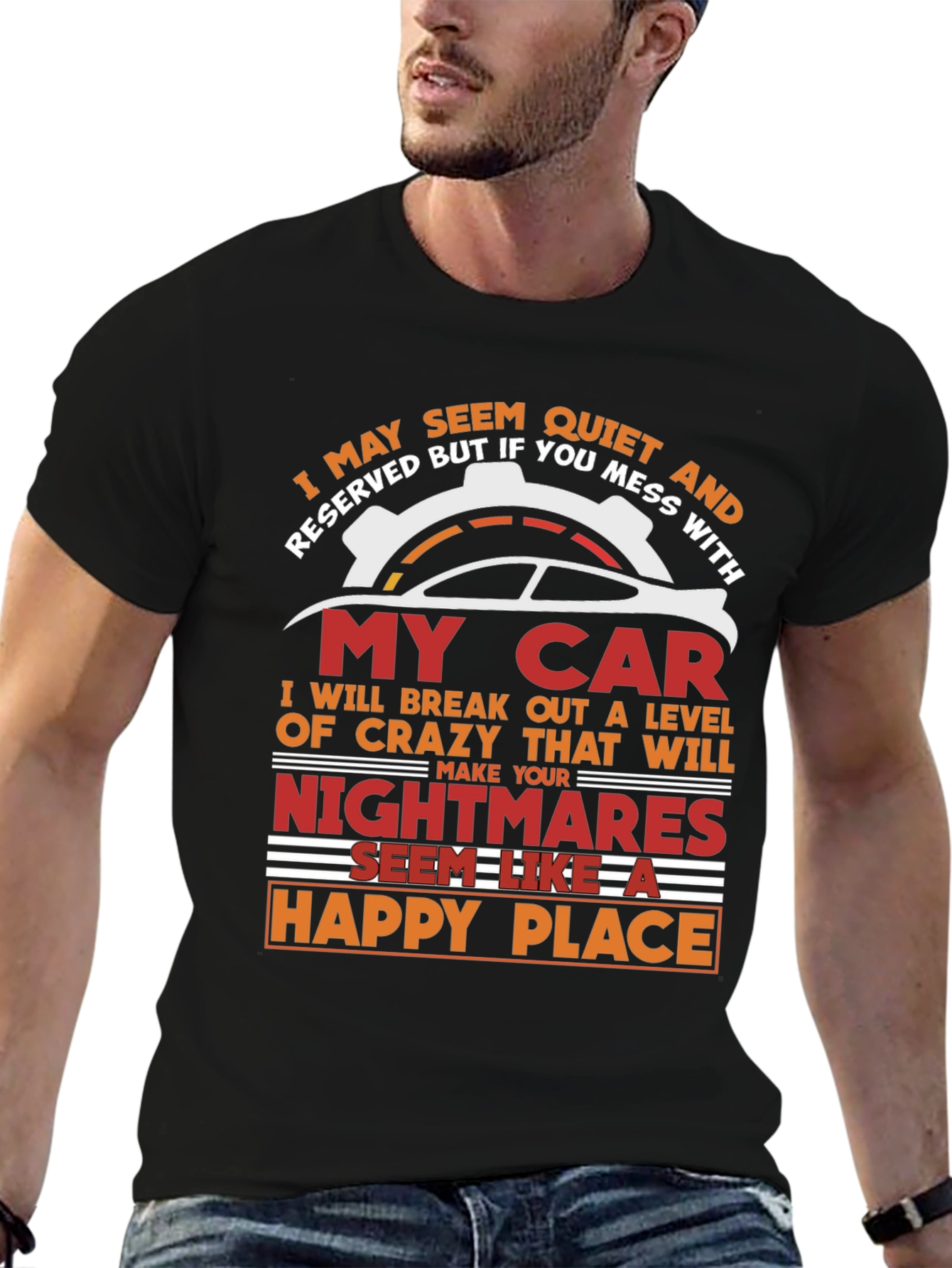 Quiet & Reserved My Car Graphic T-Shirt