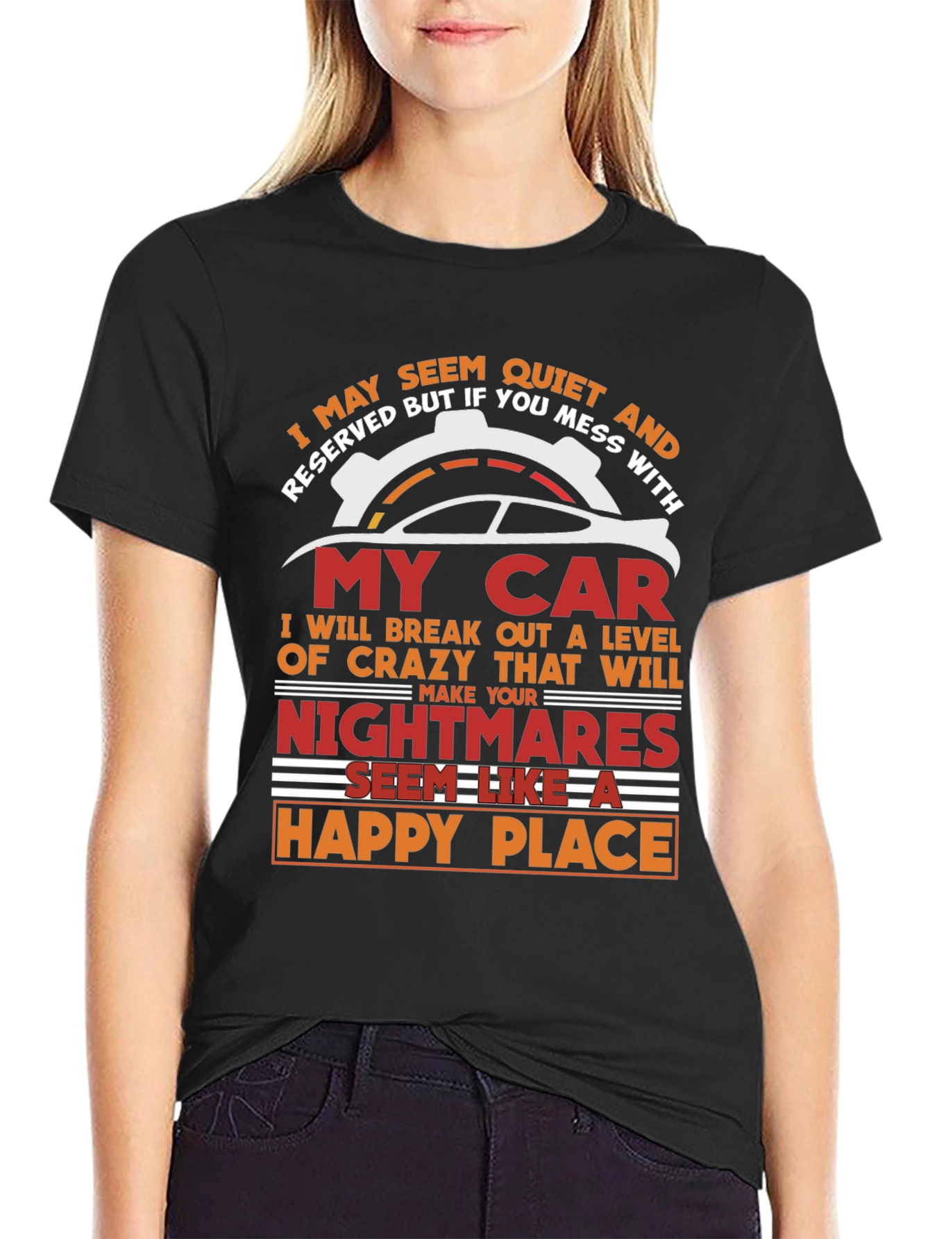 Quiet & Reserved My Car Graphic T-Shirt