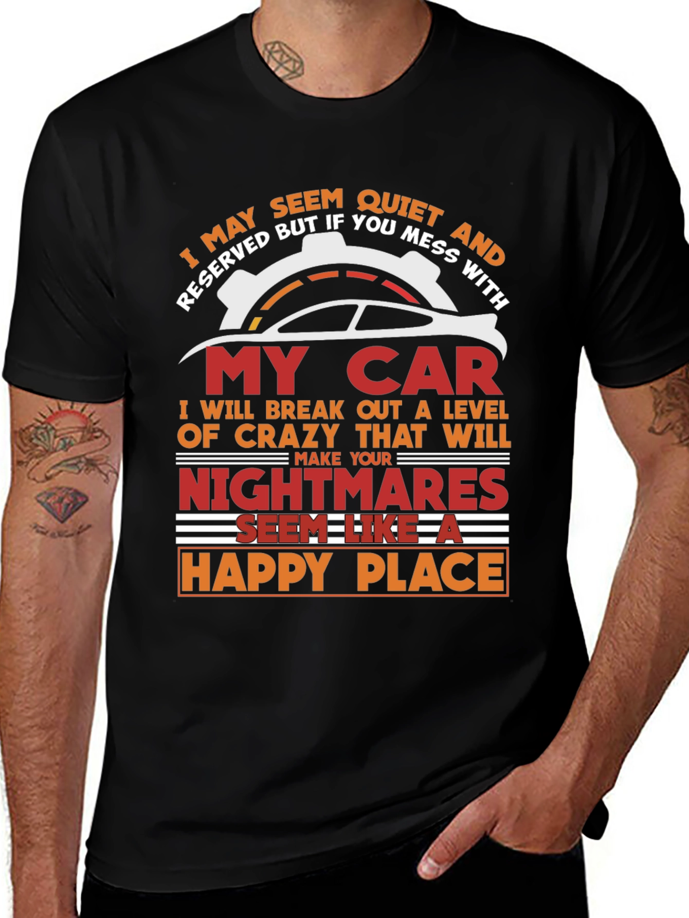 Quiet & Reserved My Car Graphic T-Shirt