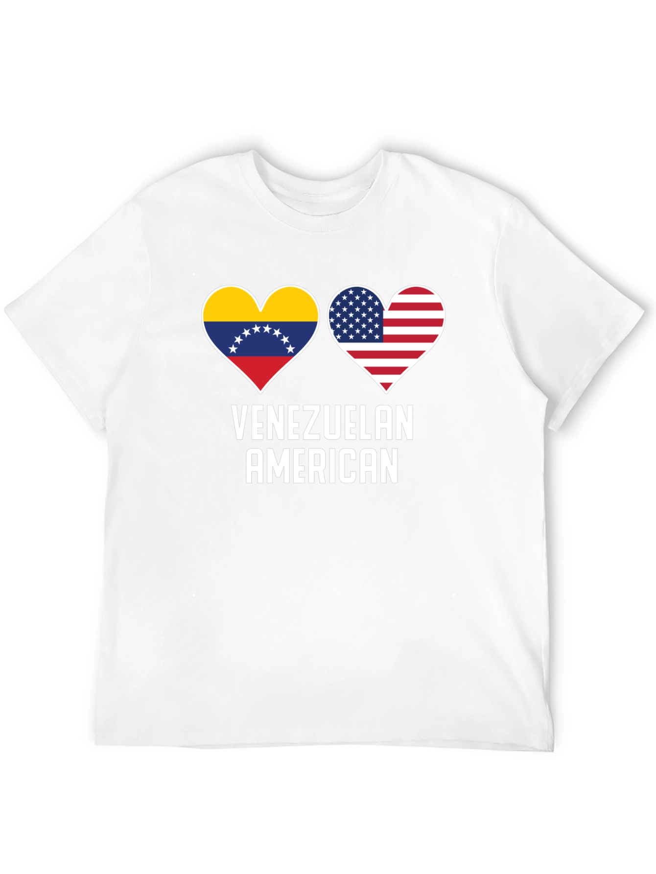 Venezuelan American Flag Heart T-Shirt