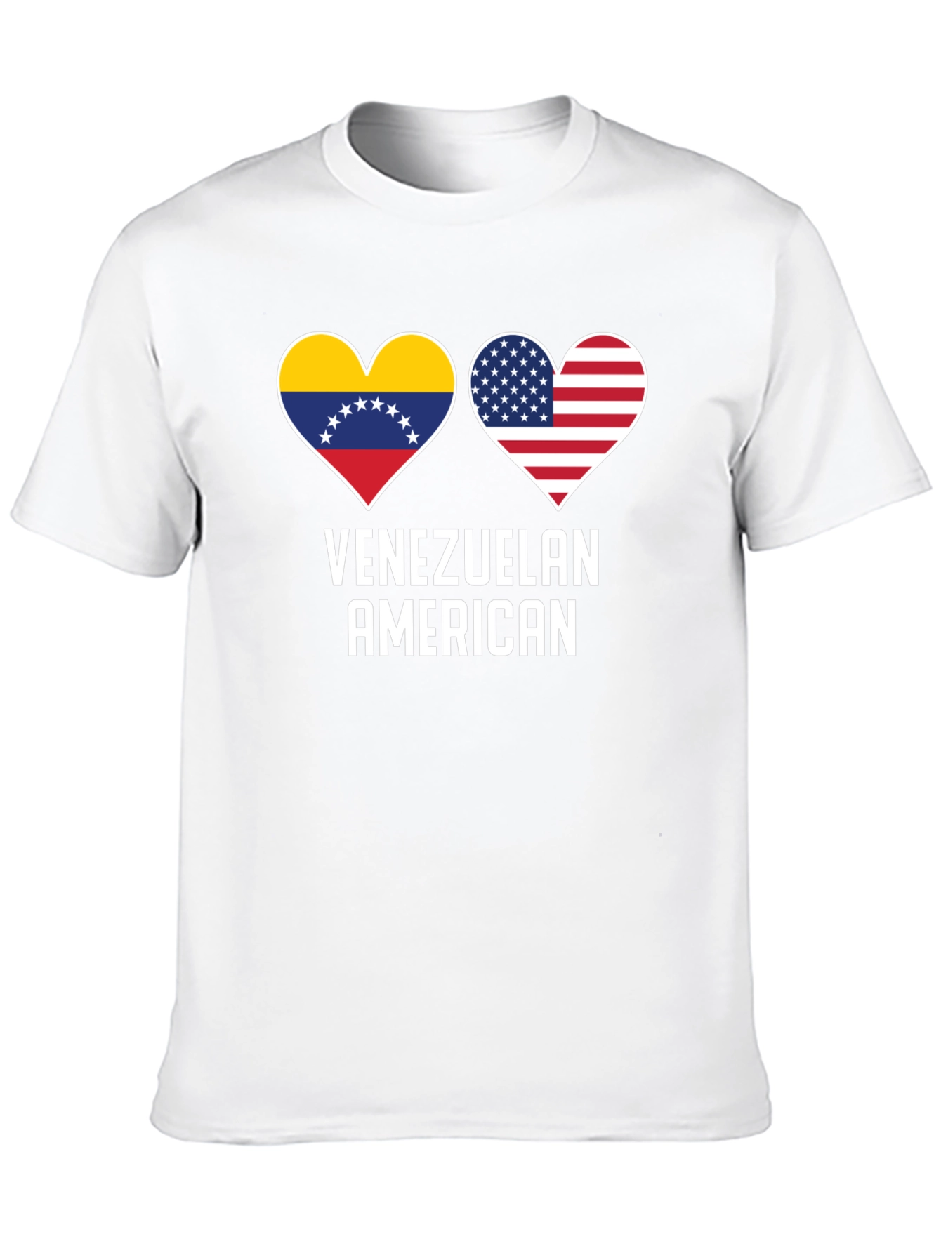 Venezuelan American Flag Heart T-Shirt
