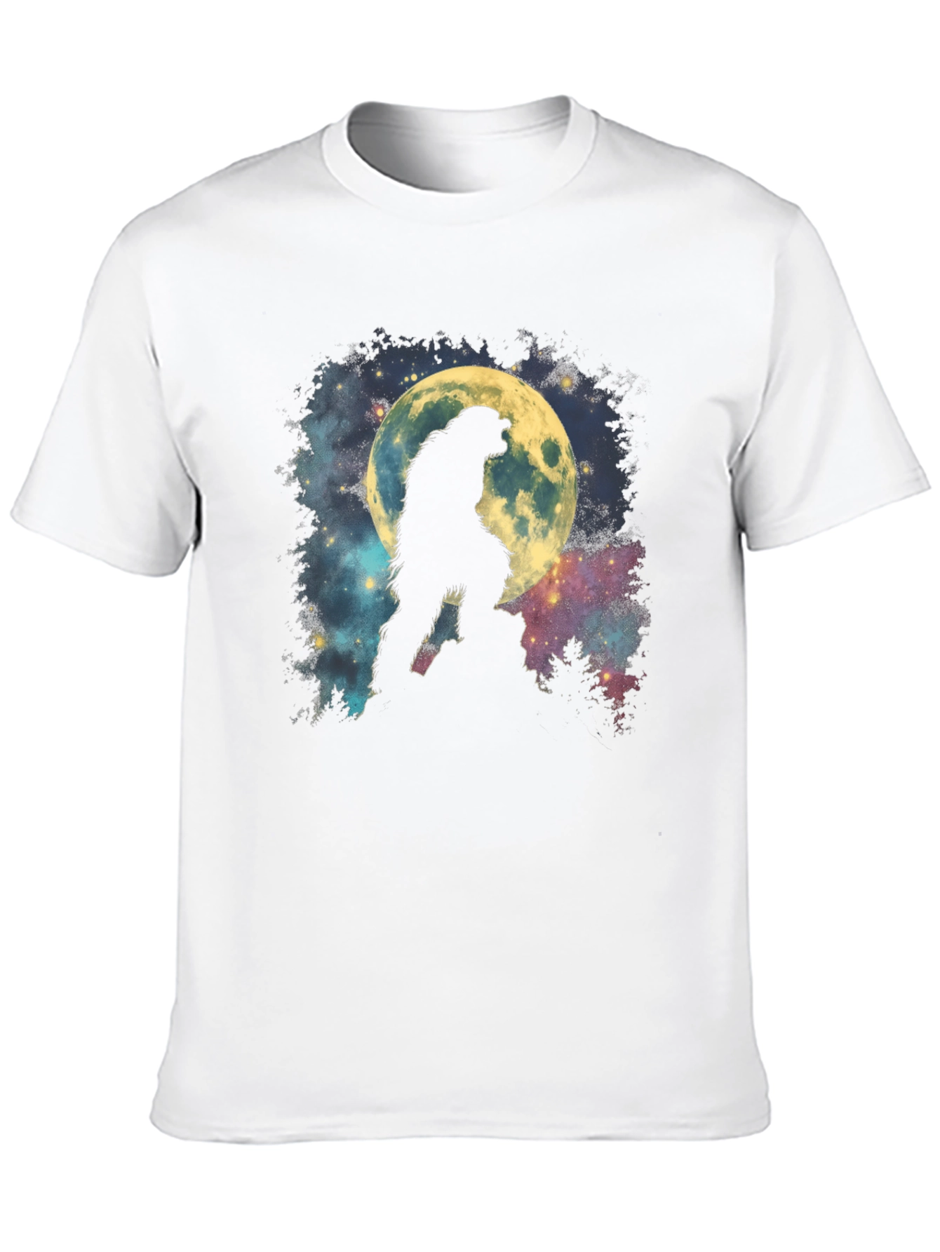 Bigfoot Moon Graphic T-Shirt - Mens Black Tee