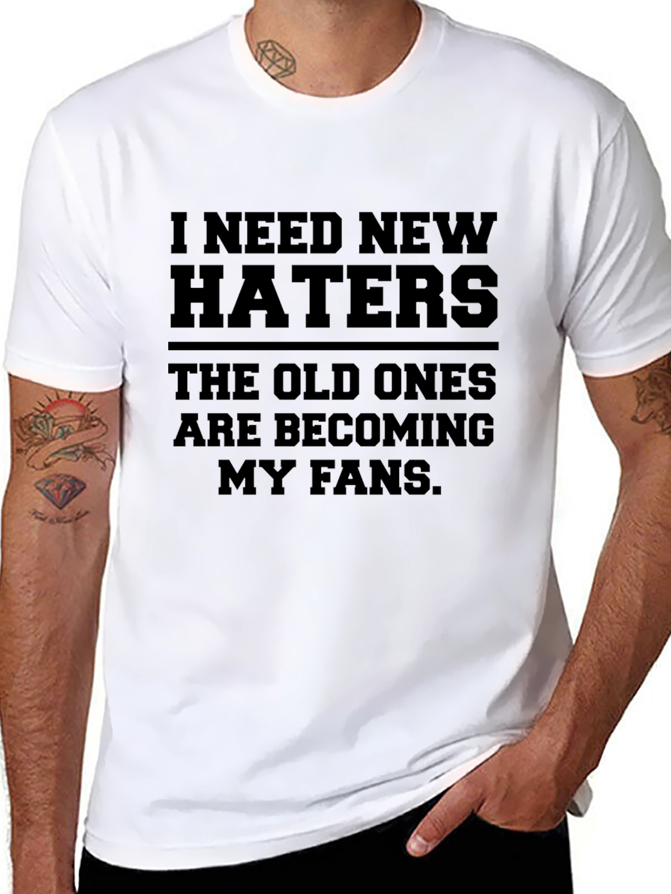 I Need New Haters Graphic T-Shirt