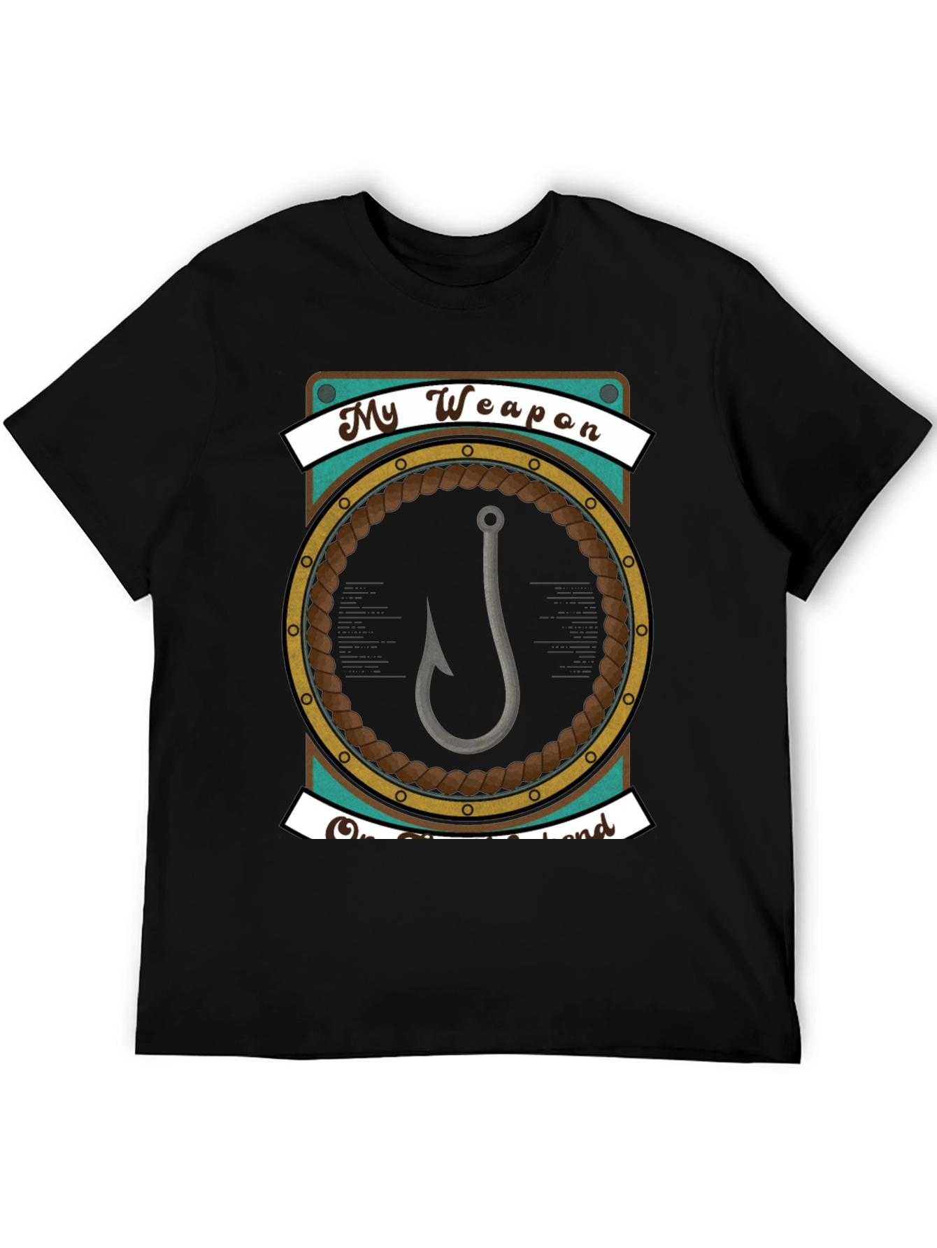 My Weapon is a Hook - Fishing T-Shirt