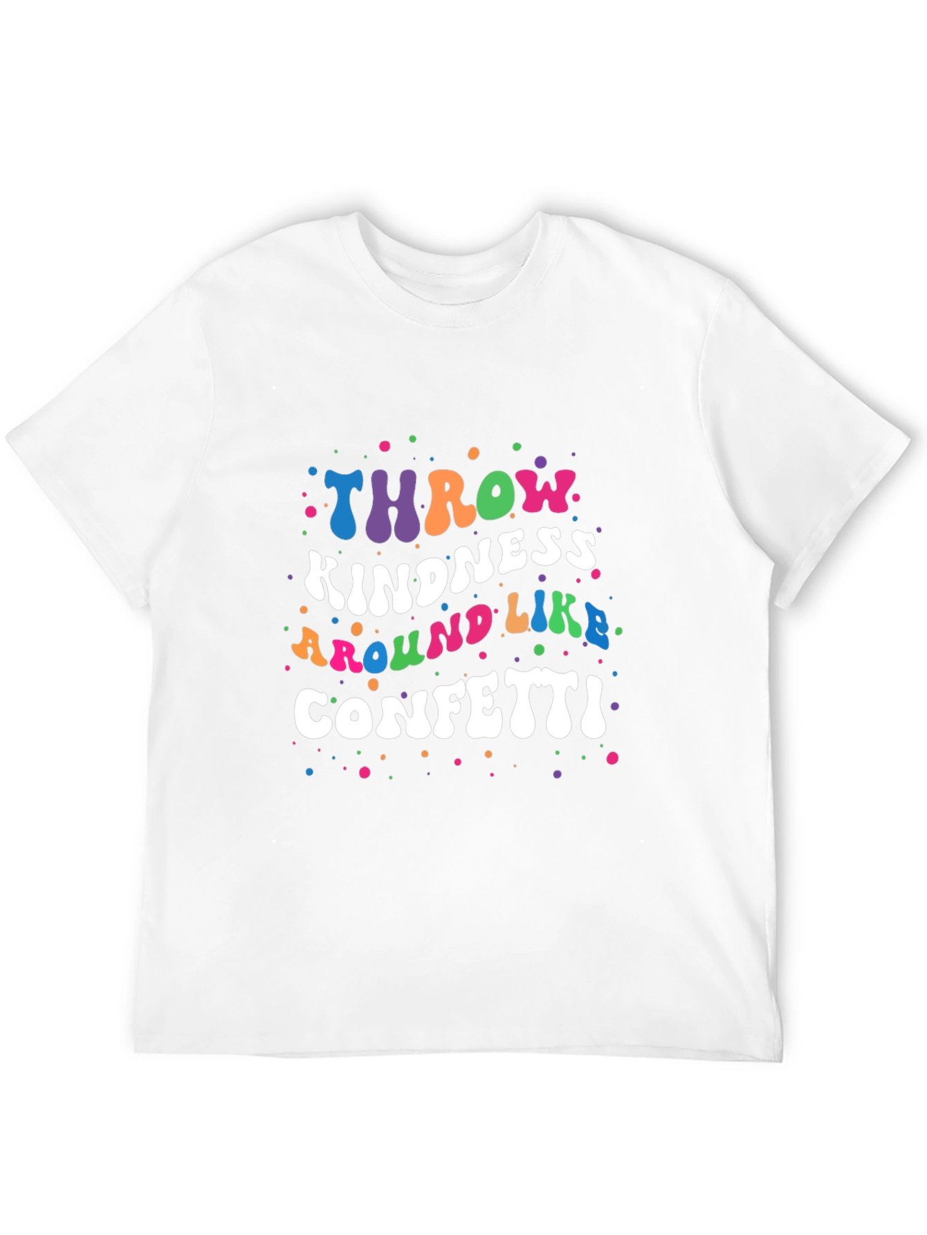 Kindness Confetti Graphic Tee - Positive Vibes Shirt