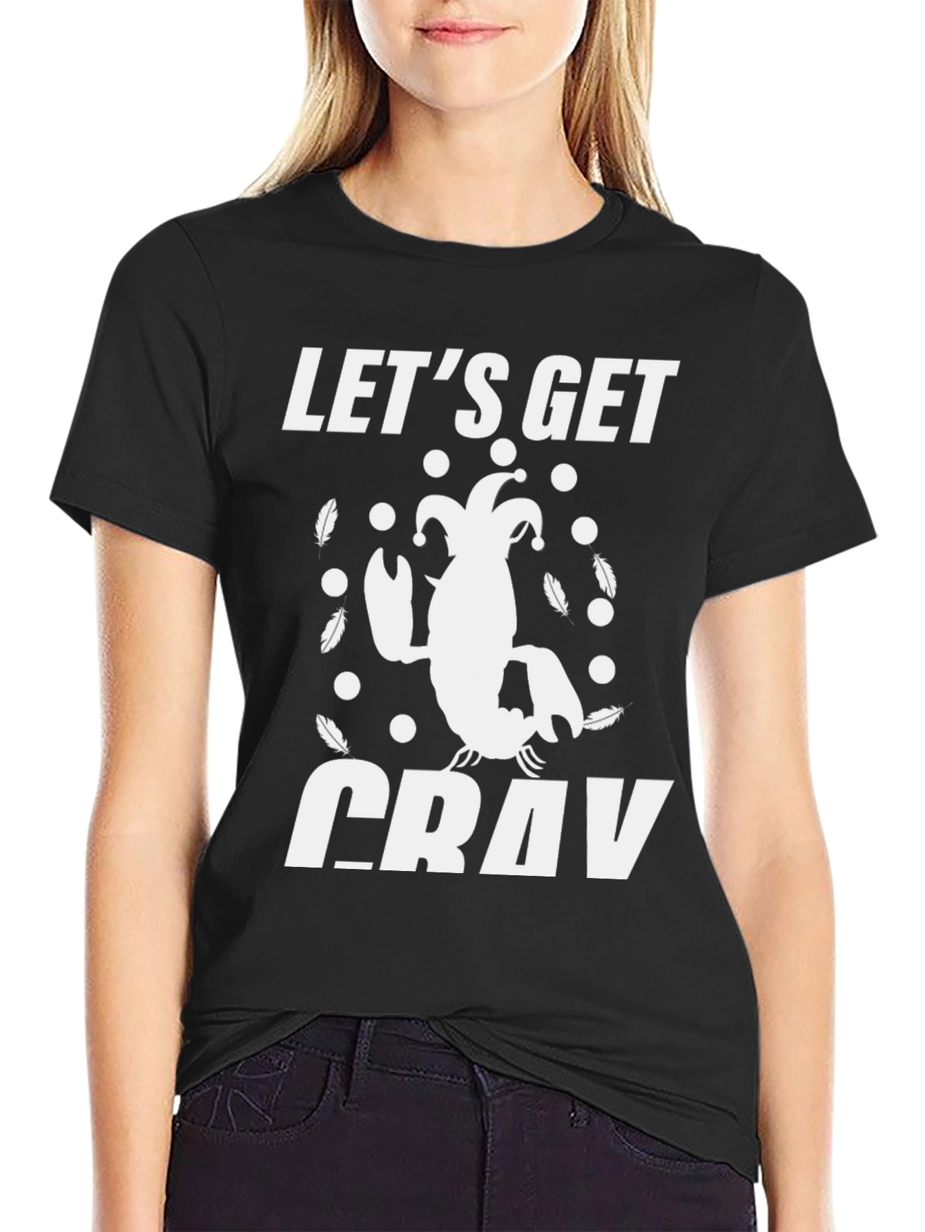 Lets Get Cray T-Shirt - Lobster Design