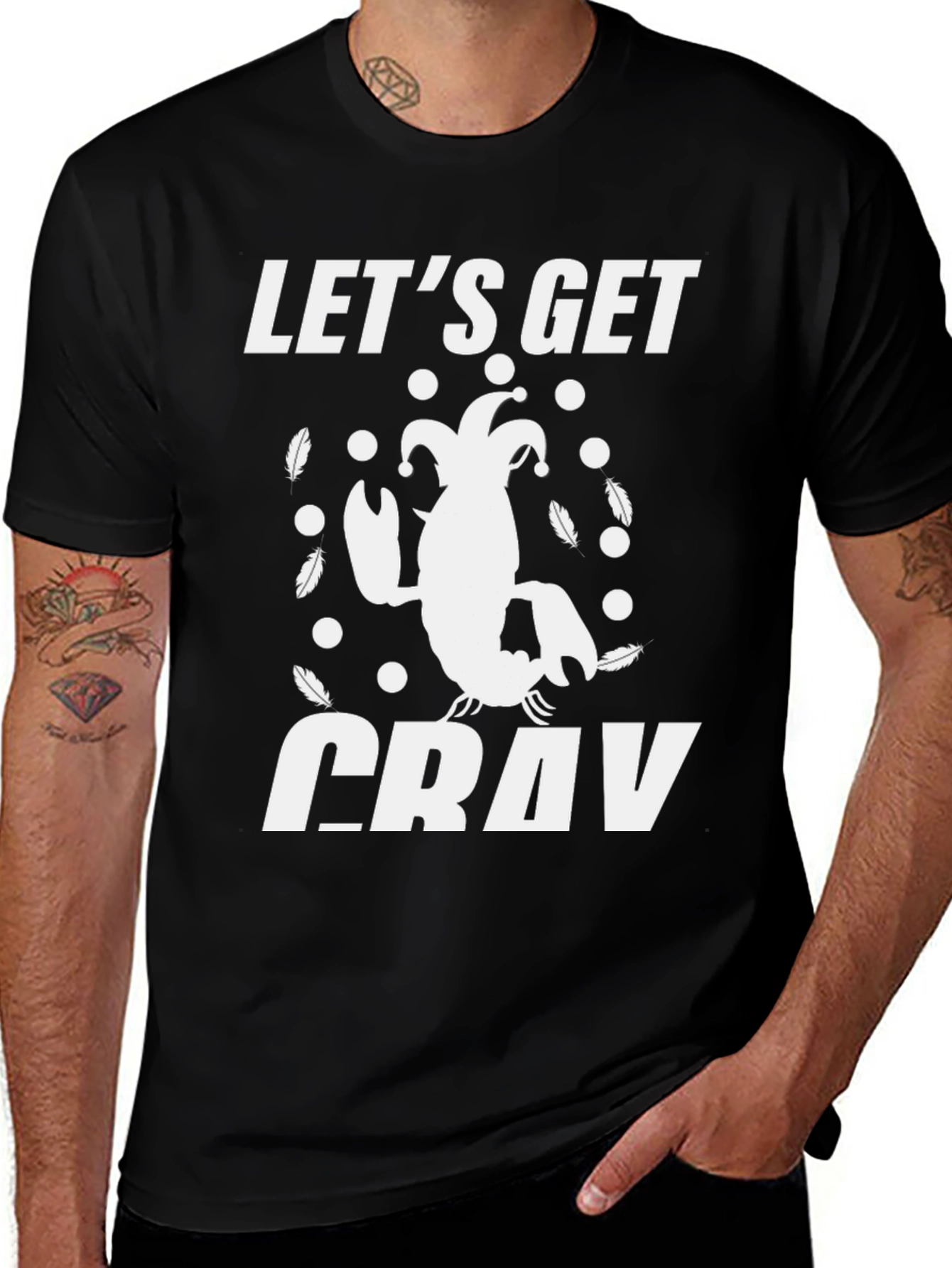 Lets Get Cray T-Shirt - Lobster Design
