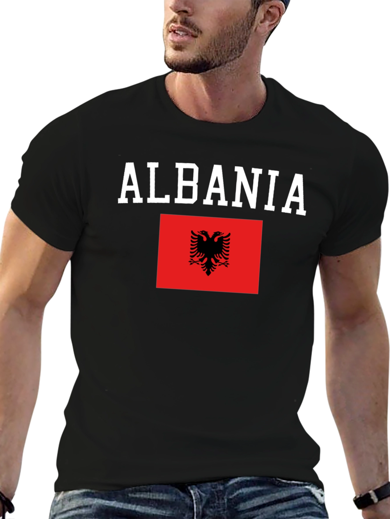 Albania Flag Graphic T-Shirt