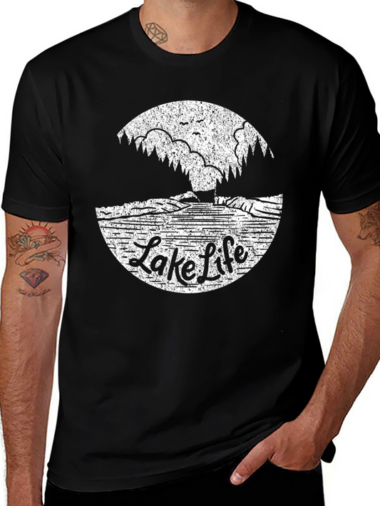 Lake Life Graphic Tee - Comfort Fit Cotton T-Shirt