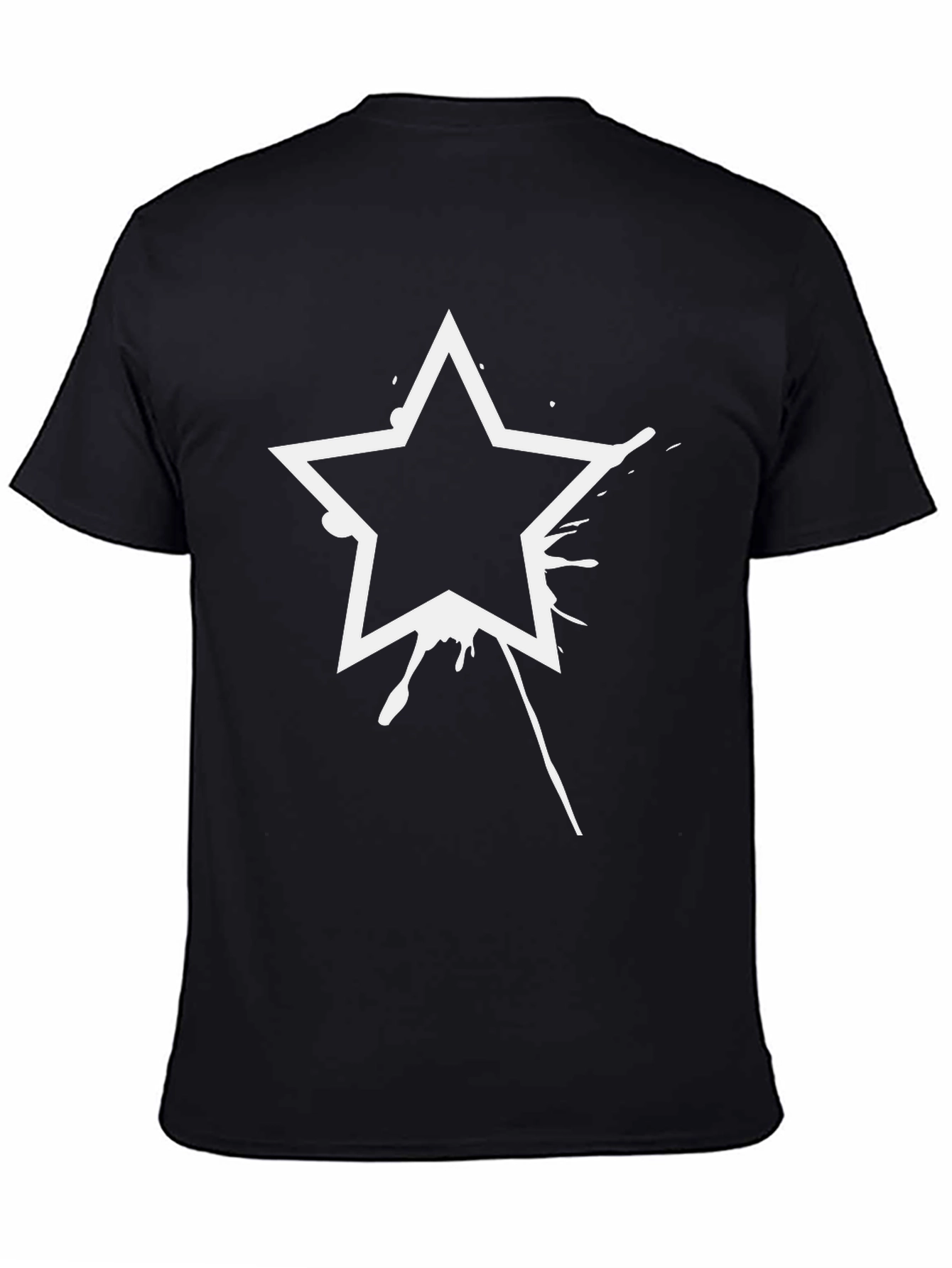 Star Graphic Black T-Shirt - Modern Style