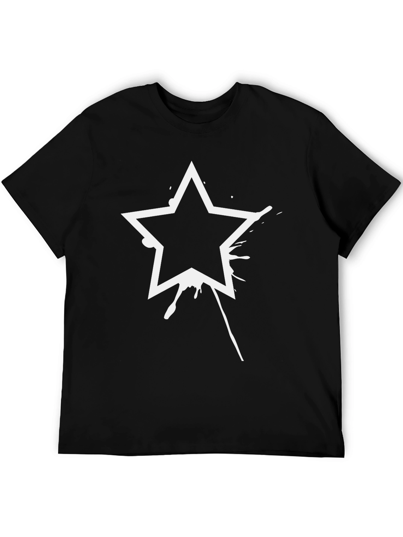 Star Graphic Black T-Shirt - Modern Style