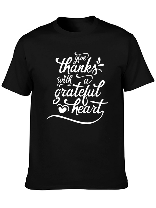 Grateful Heart Thanksgiving Graphic Tee