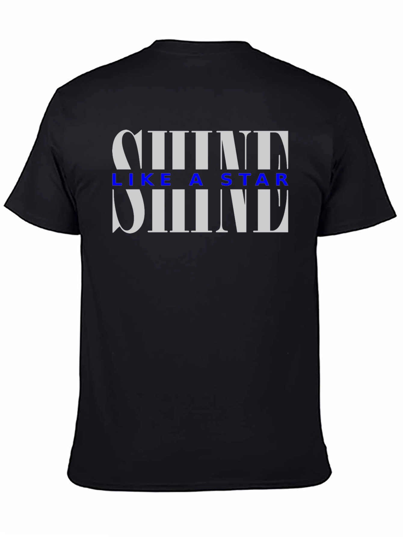 Shine Like a Star Black Graphic T-Shirt