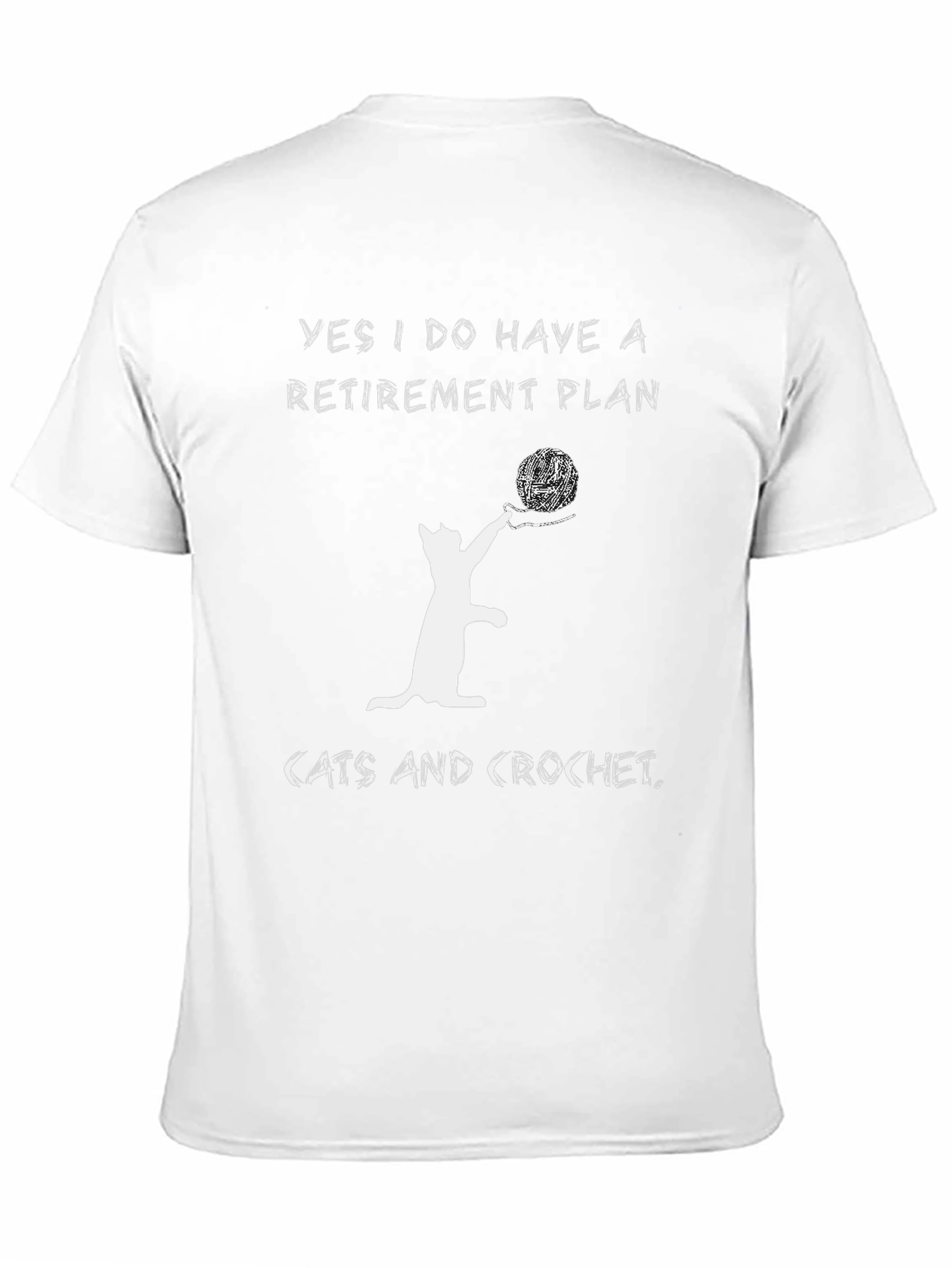 Cats and Crochet Retirement Plan T-Shirt