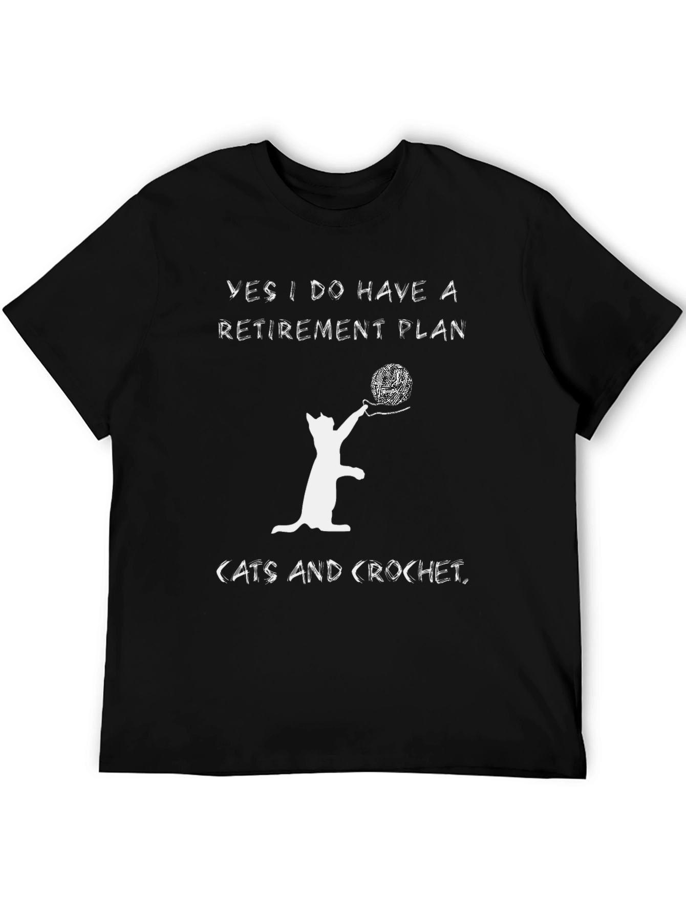 Cats and Crochet Retirement Plan T-Shirt