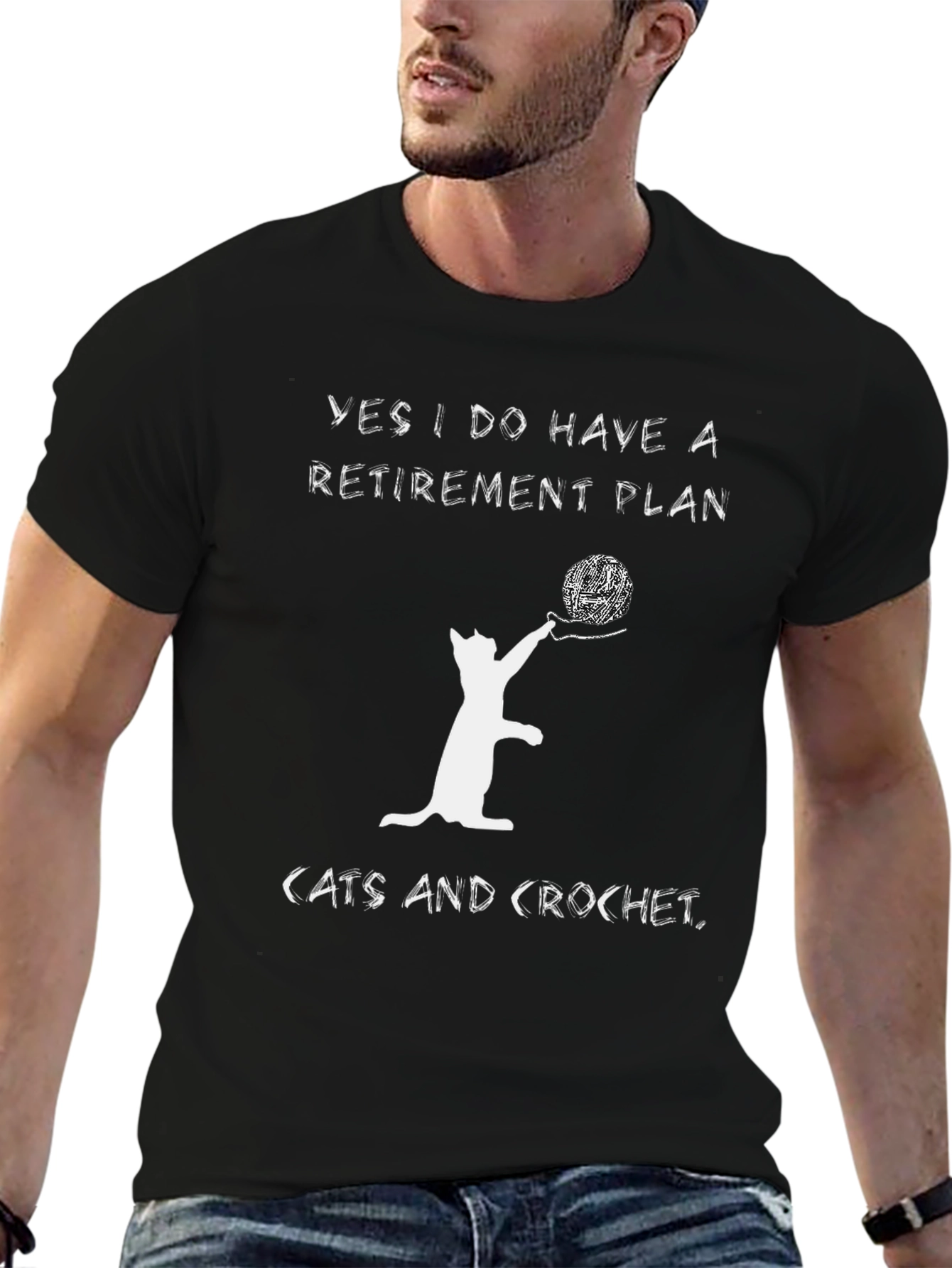Cats and Crochet Retirement Plan T-Shirt