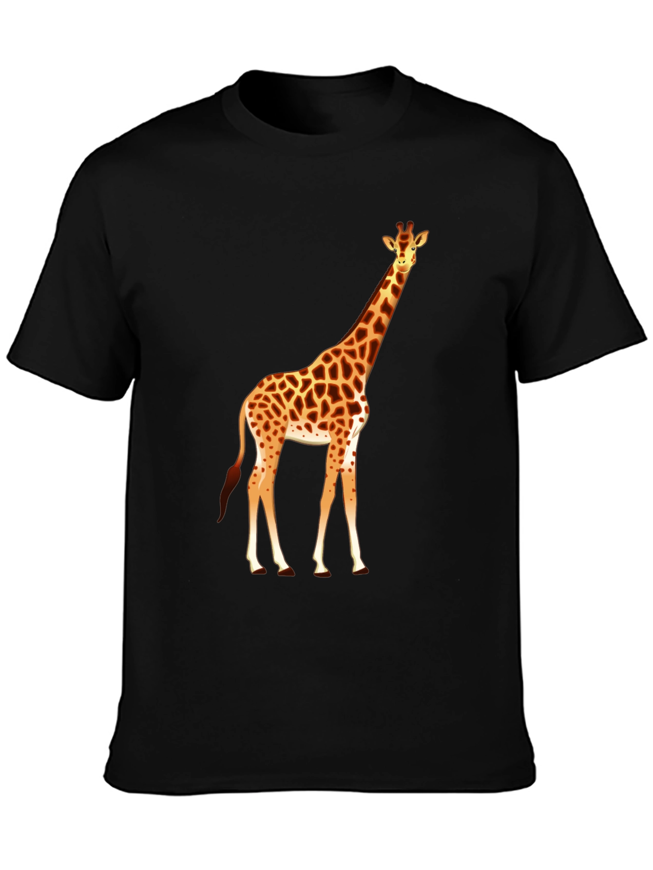 Giraffe Graphic Tee - Mens Black T-Shirt
