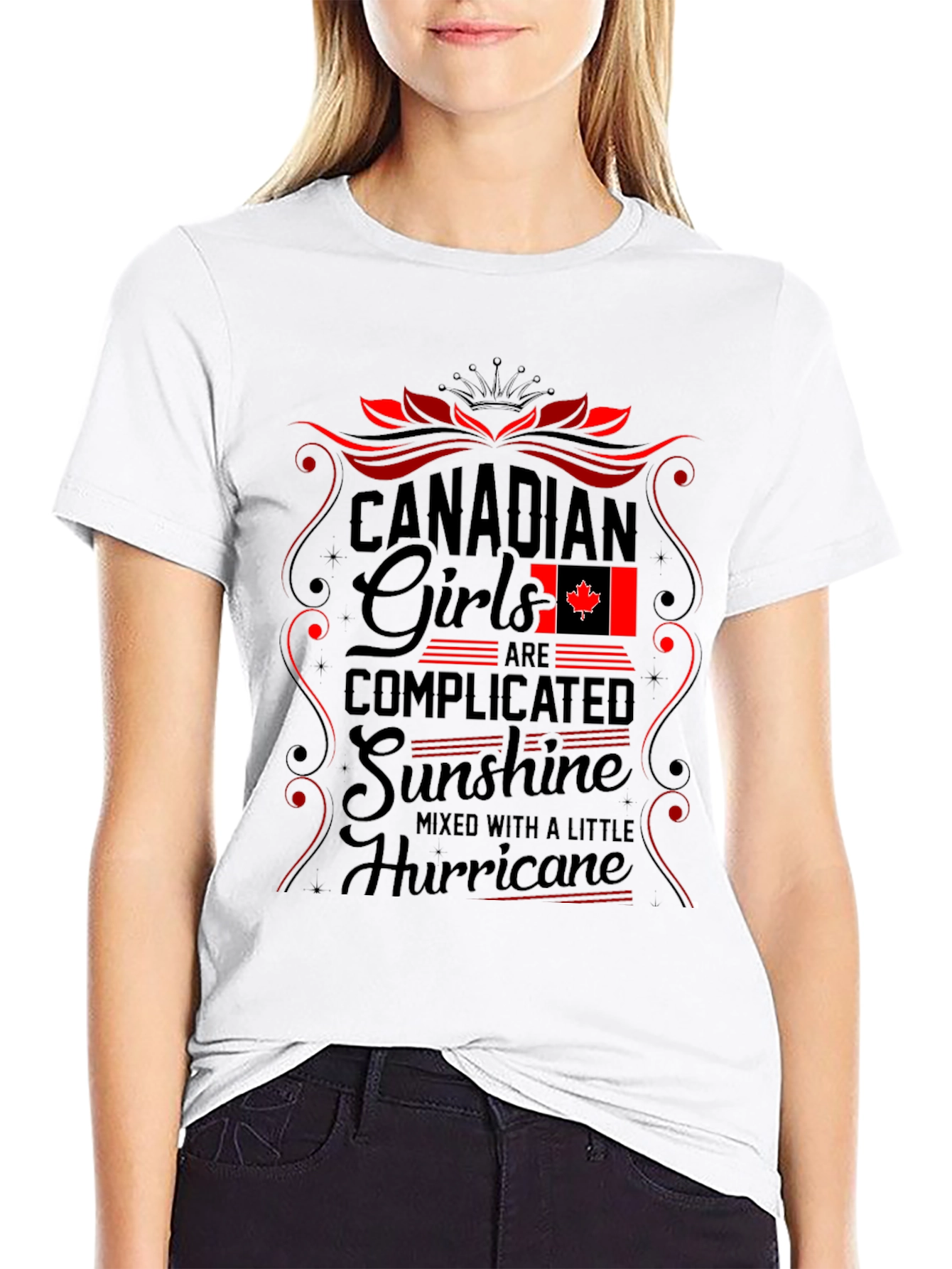 Canadian Girls T-Shirt - Complicated Sunshine