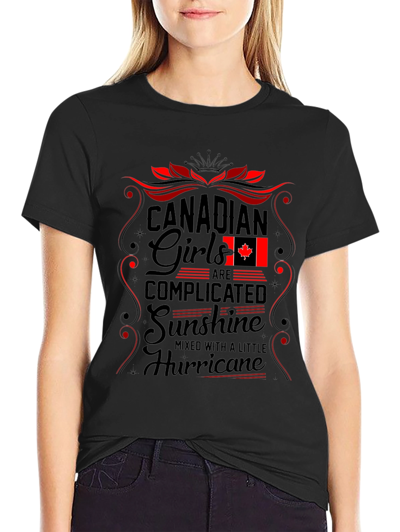 Canadian Girls T-Shirt - Complicated Sunshine