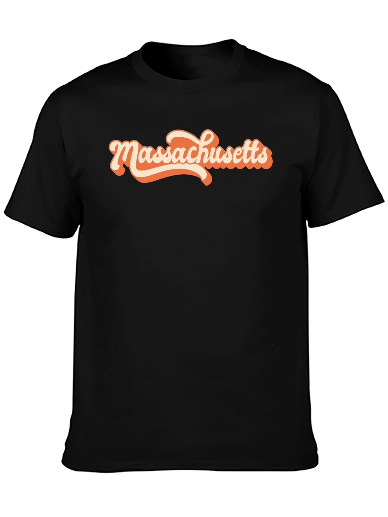Massachusetts Graphic T-Shirt Retro Style