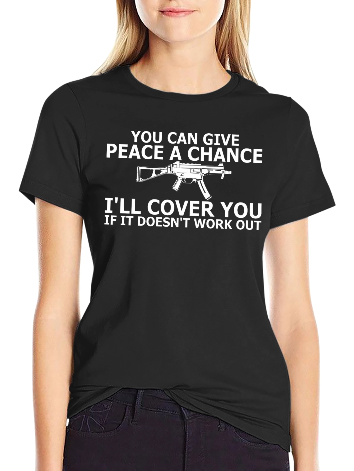 Peace a Chance Funny Graphic T-Shirt