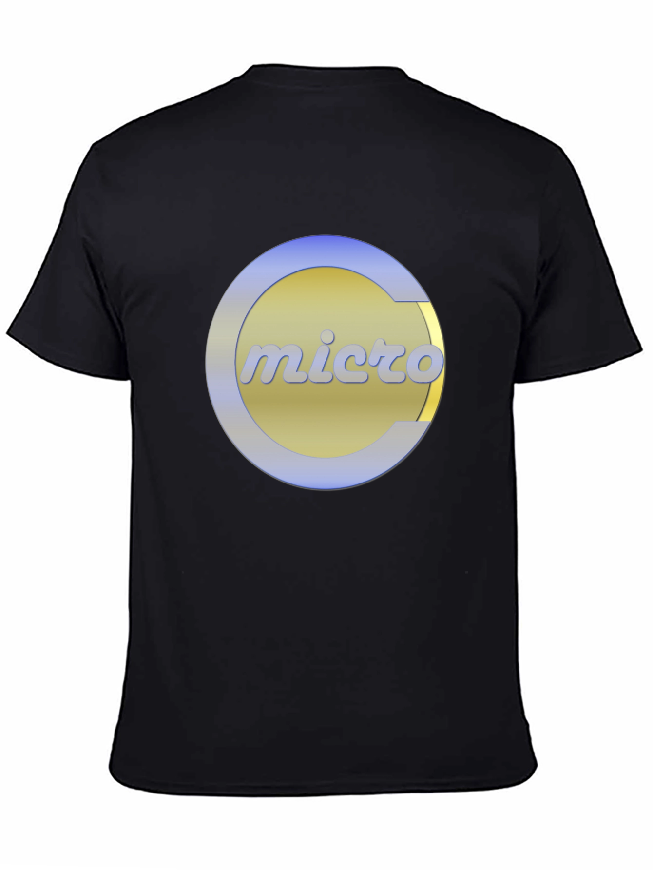 Retro Micro Logo Black T-Shirt
