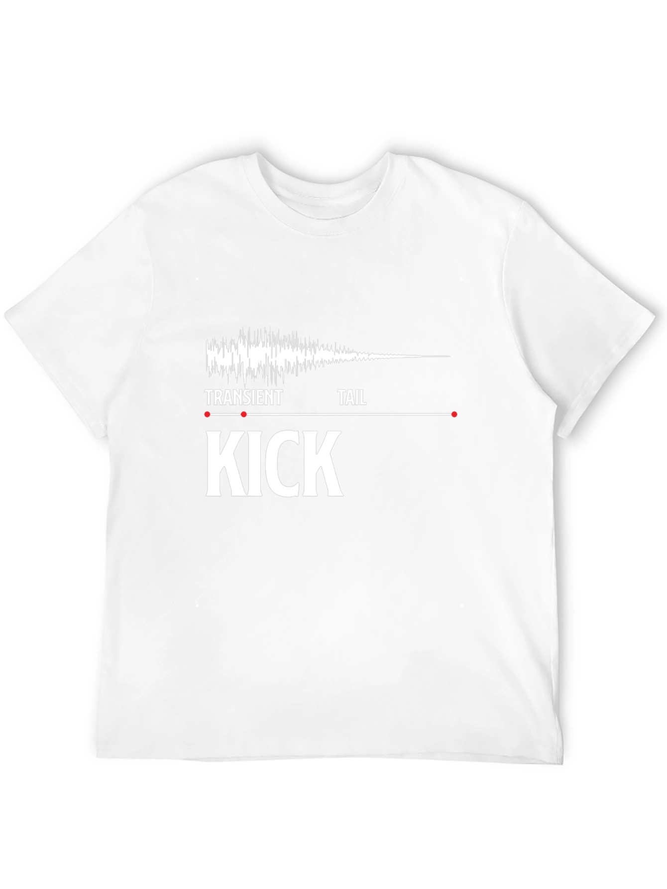 Kick Drum Transient Tail T-Shirt - Music Production Tee