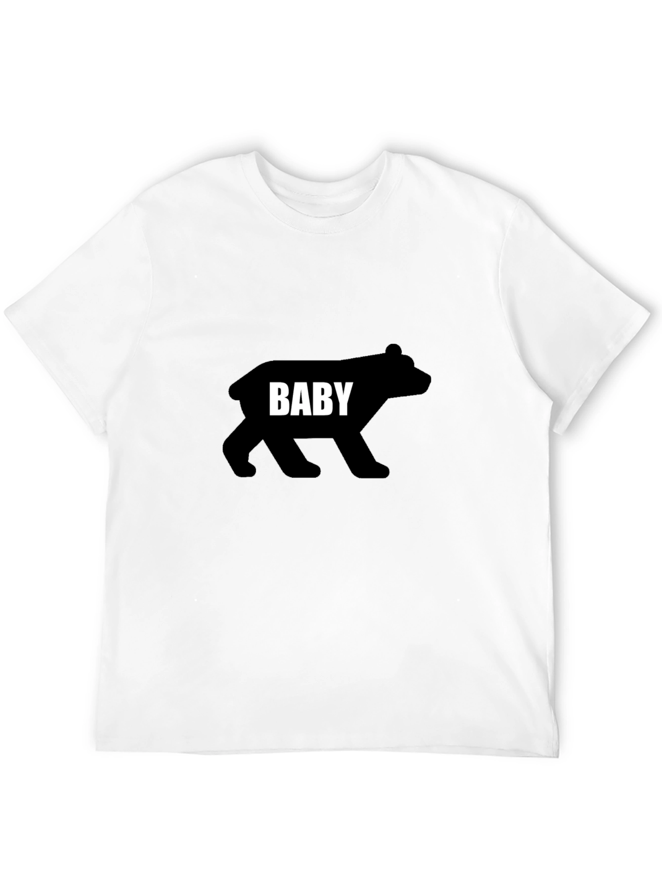 Baby Bear Black T-Shirt - Cute Animal Graphic Tee
