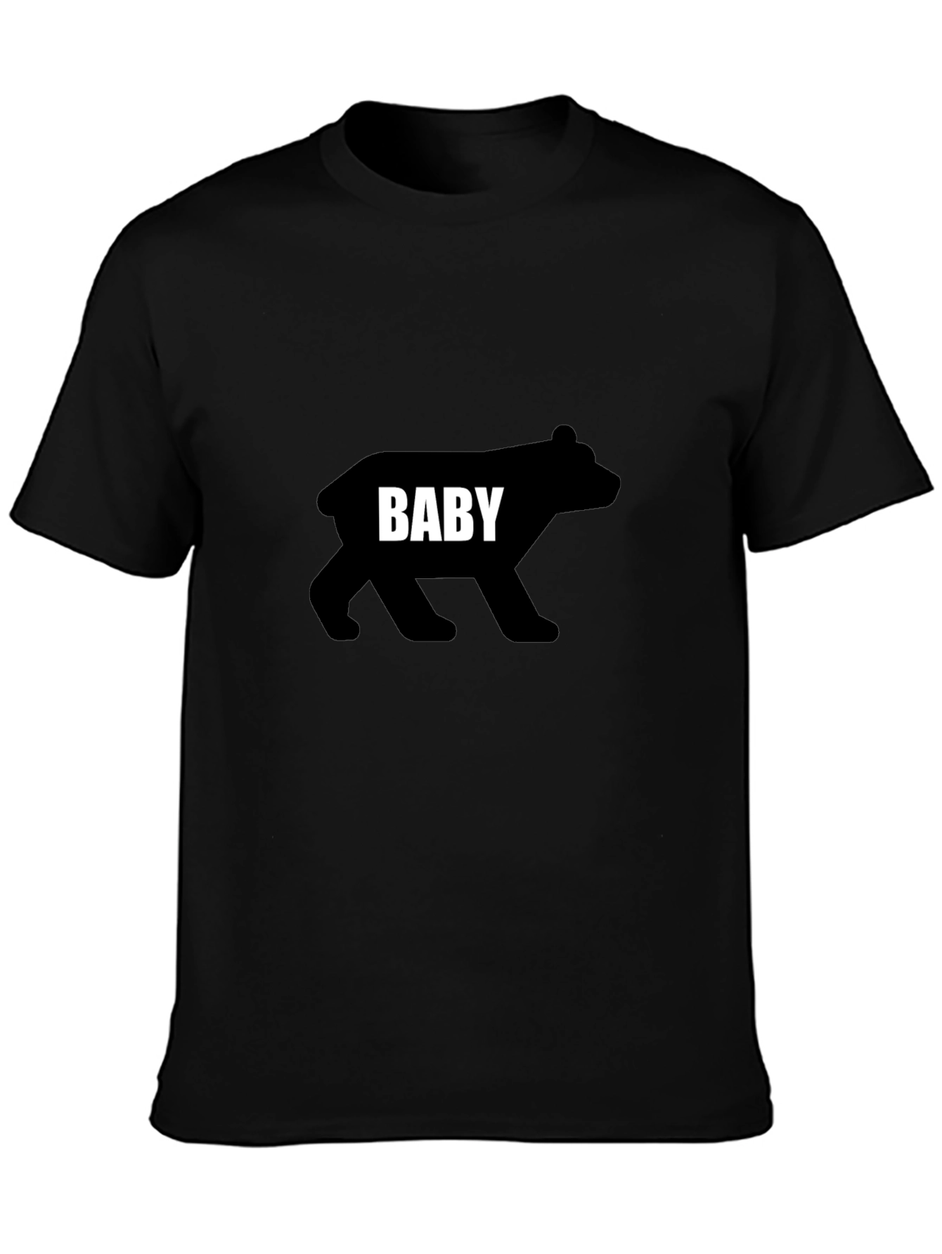 Baby Bear Black T-Shirt - Cute Animal Graphic Tee