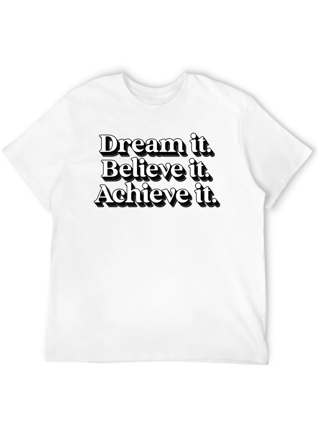 Dream Believe Achieve Black T-Shirt