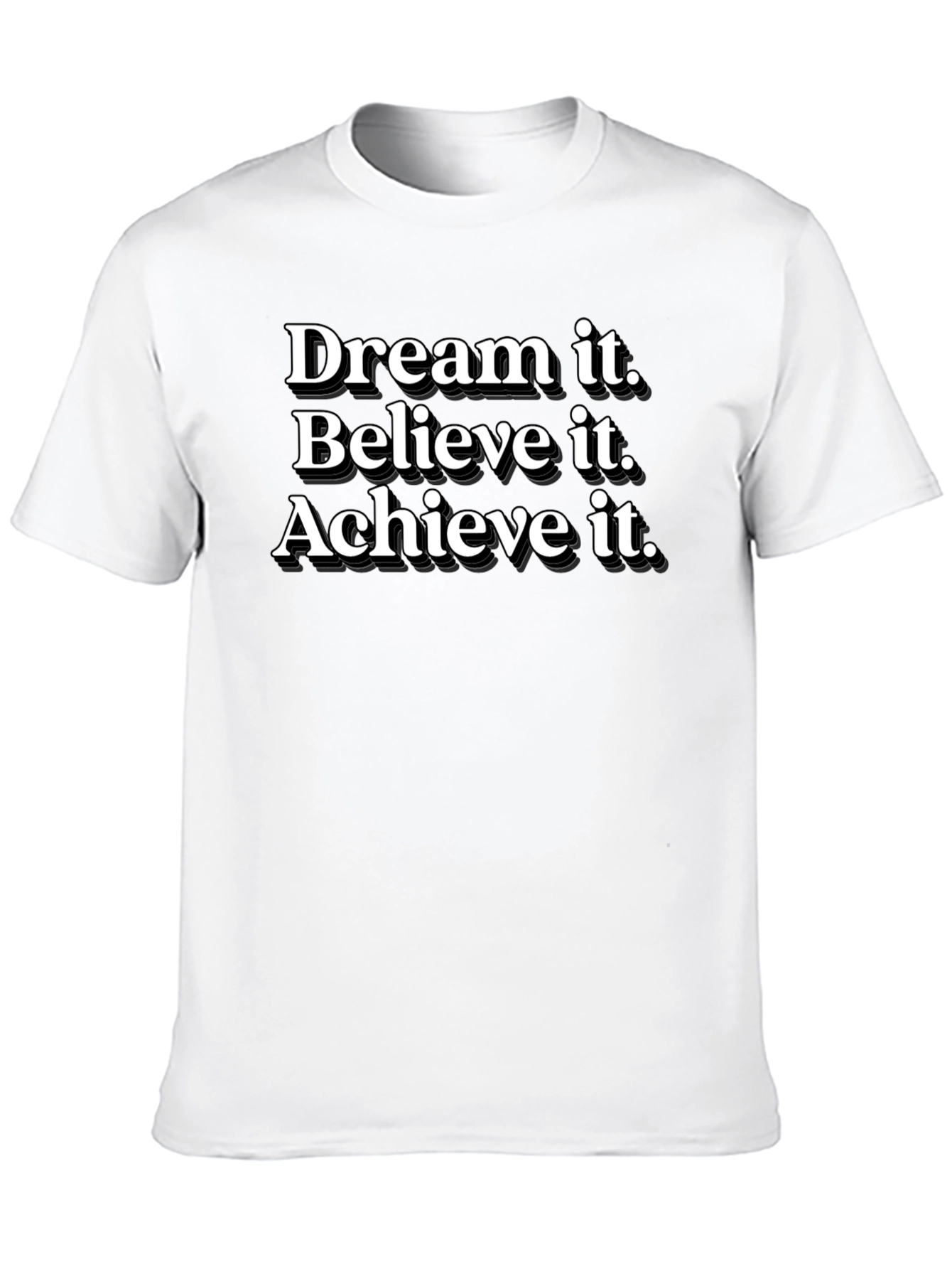 Dream Believe Achieve Black T-Shirt