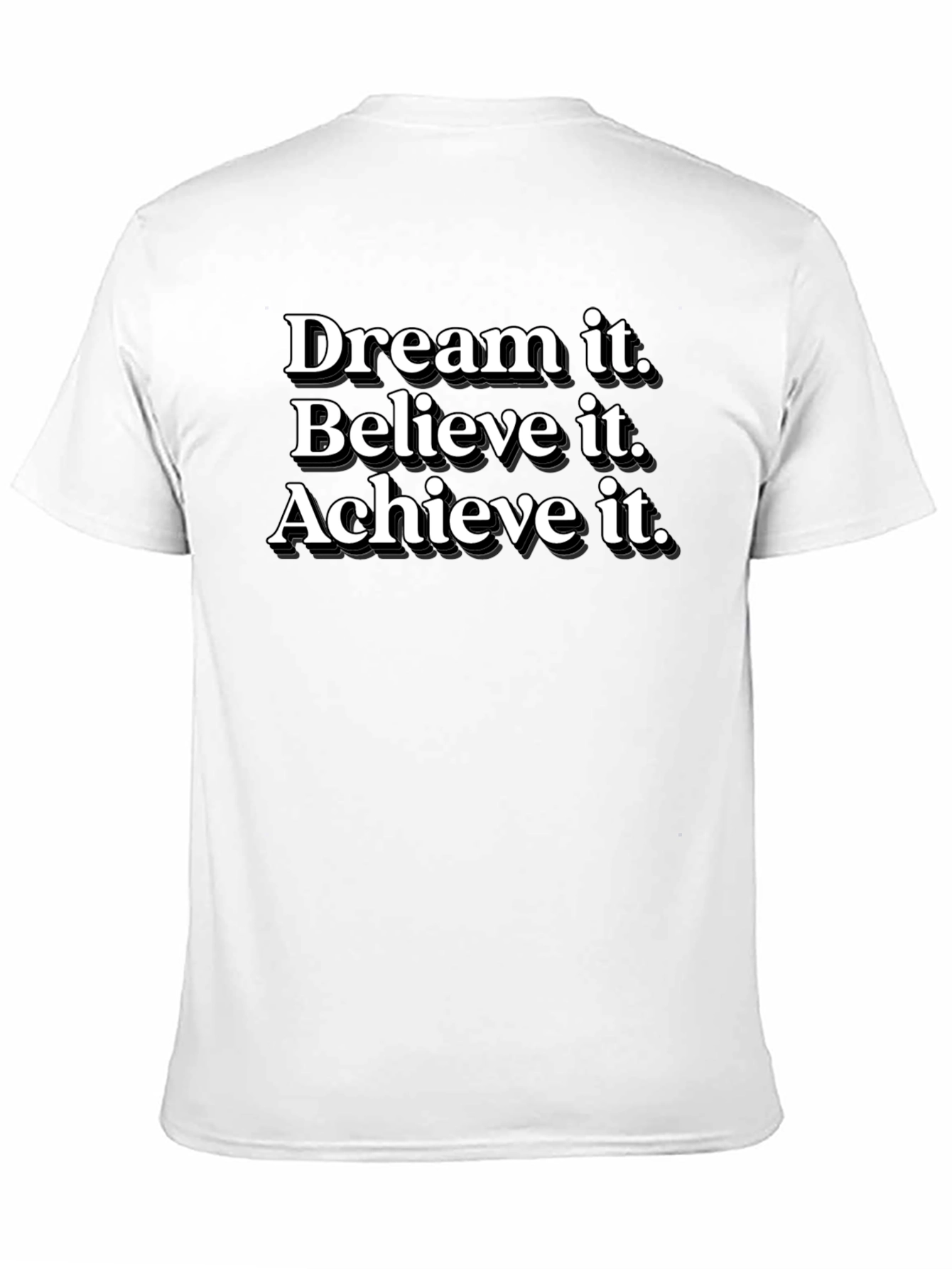 Dream Believe Achieve Black T-Shirt