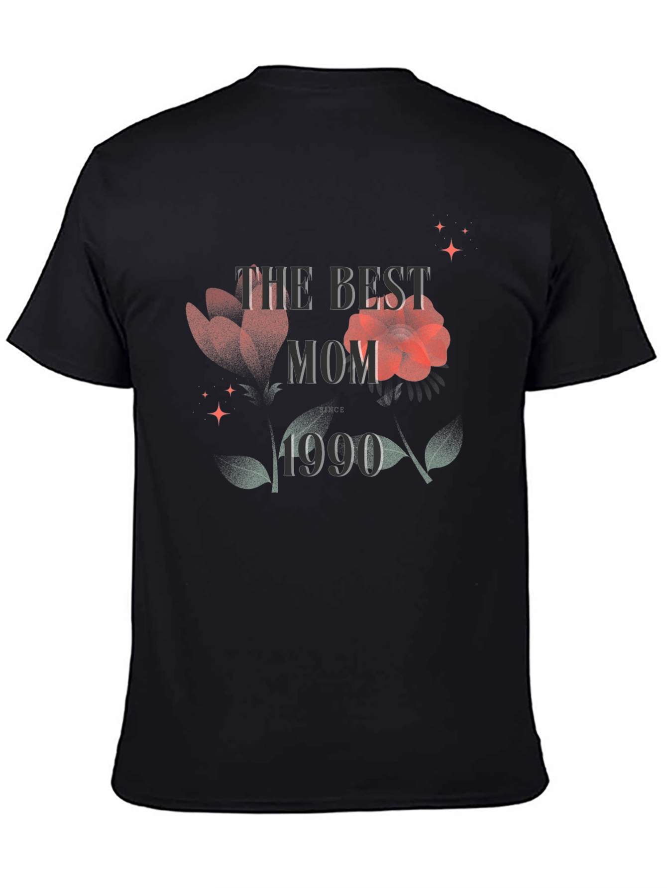 Best Mom Ever T-Shirt - Floral 1990 Design
