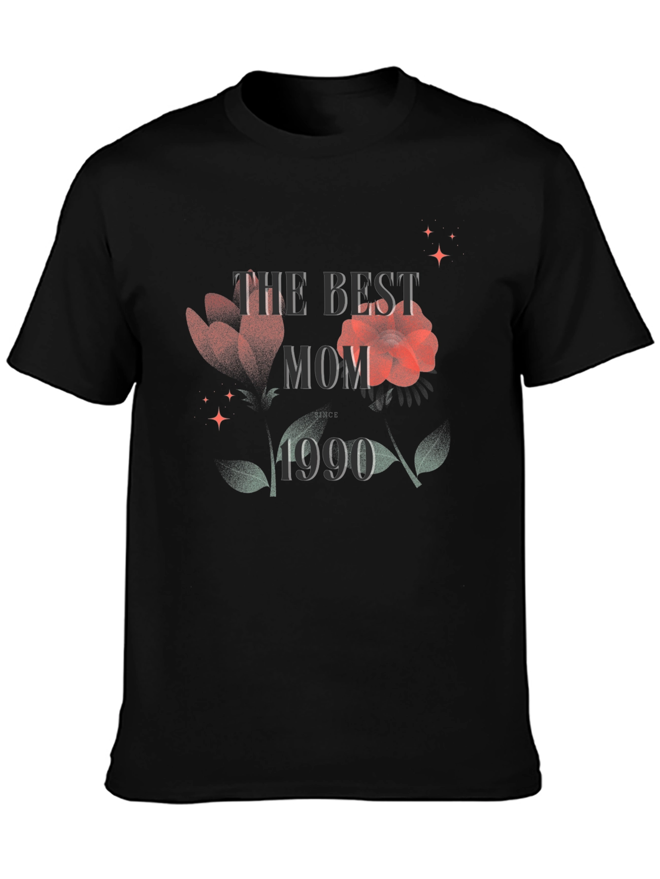 Best Mom Ever T-Shirt - Floral 1990 Design